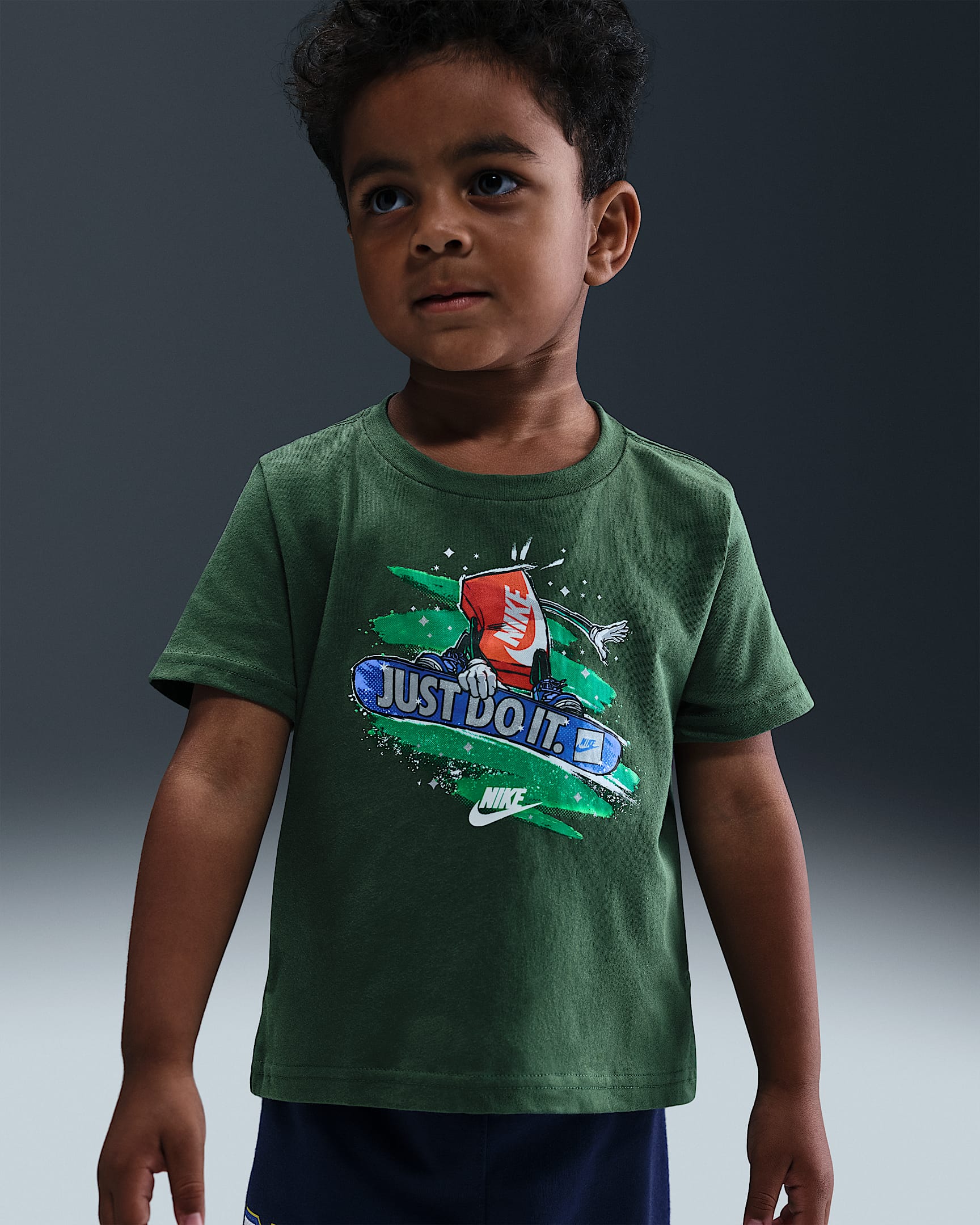 Playera cuadrada Snowboard infantil Nike - Abeto