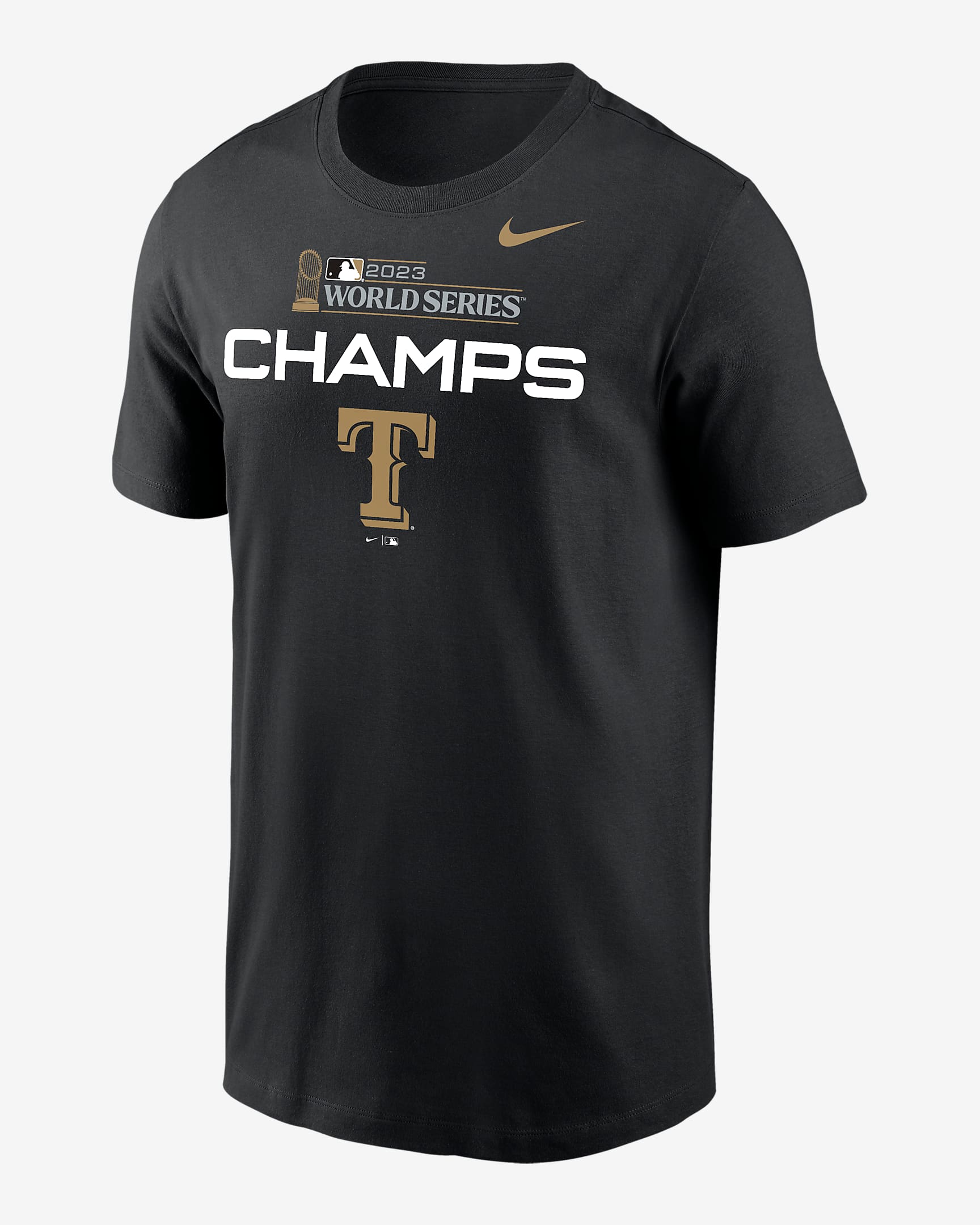 Texas Rangers 2023 World Series Champions Trophy Men's Nike MLB T-Shirt ...