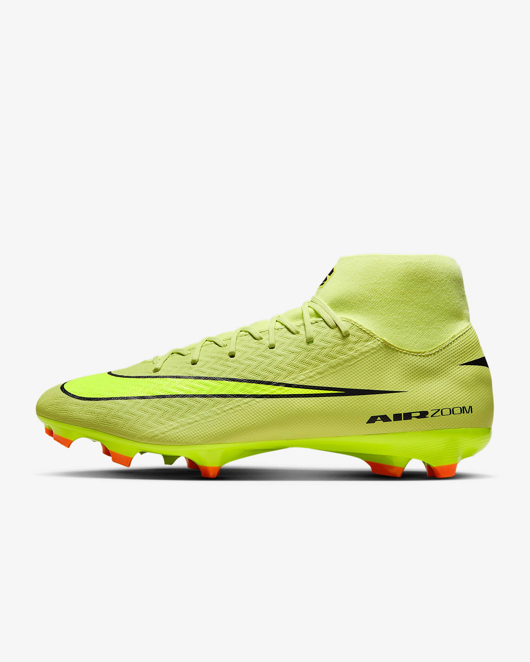 Nike Mercurial Superfly 10 Academy Multi-Ground High-Top Football Boot - Limelight/Hyper Crimson/Volt