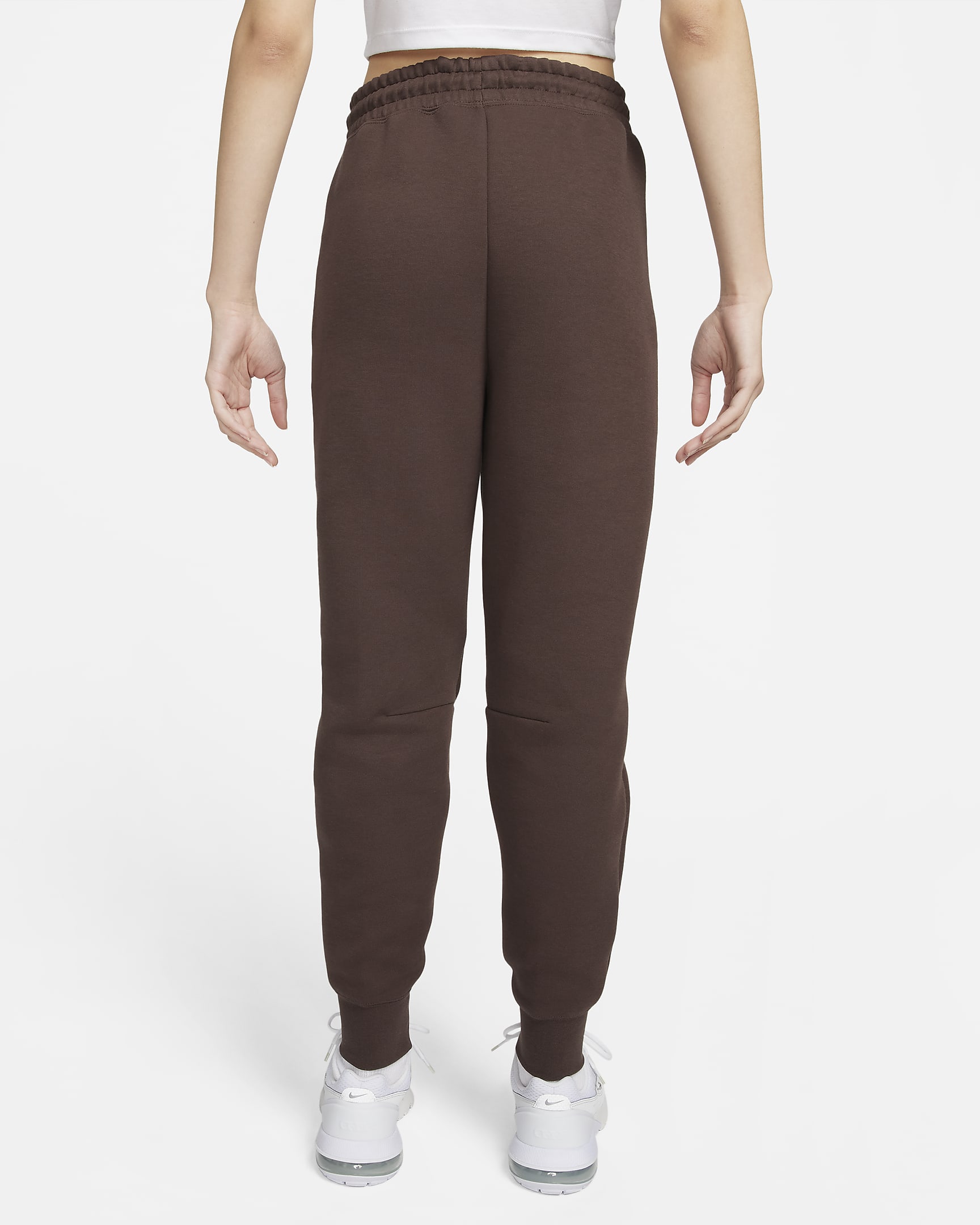 Nike Sportswear Tech Fleece Jogger de talle medio - Mujer - Baroque Brown/Negro