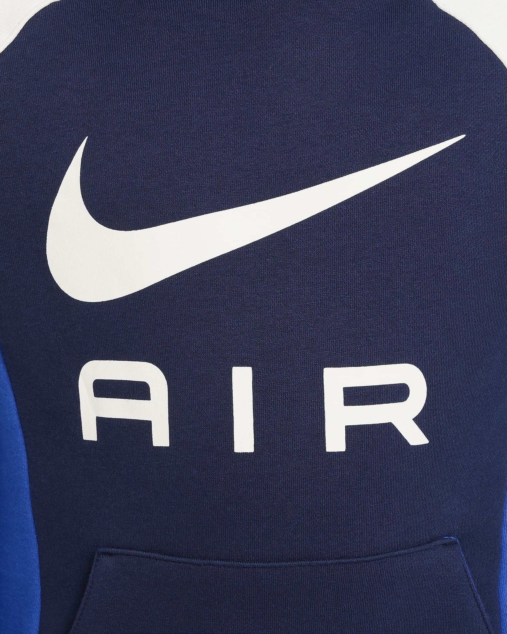 Nike Air-pullover-hættetrøje til større børn - Midnight Navy/Game Royal/Sail/Sail