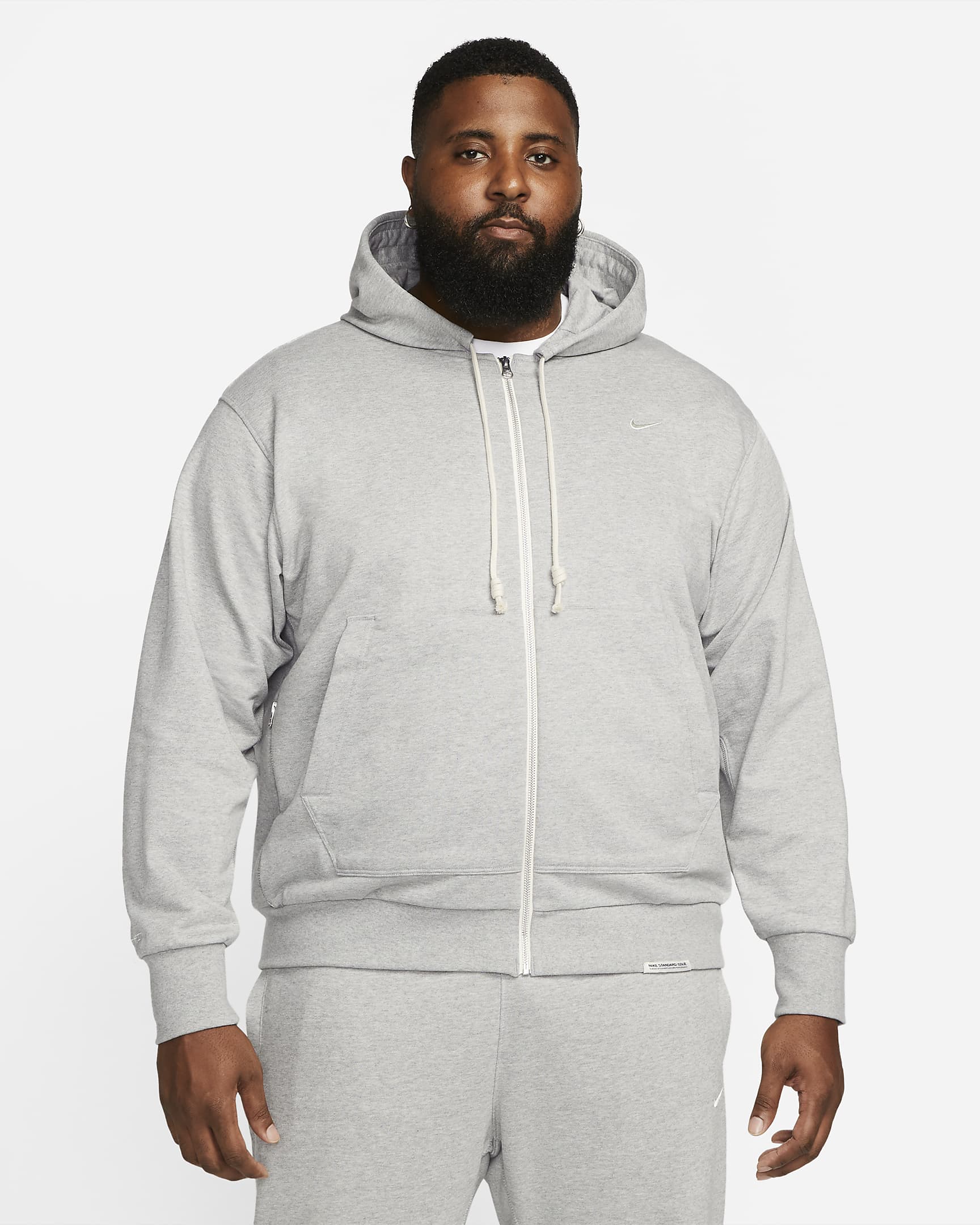 Nike Standard Issue Men's Dri-FIT Full-Zip Basketball Hoodie. Nike SI