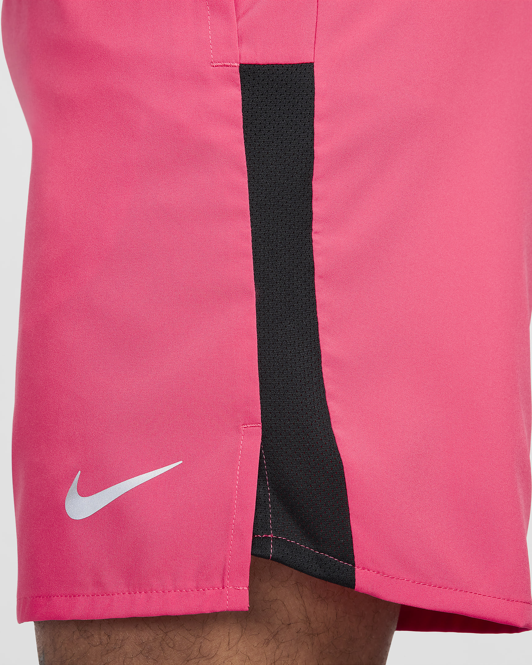 Short de running avec sous-short intégré 18 cm Dri-FIT Nike Challenger pour homme - Aster Pink/Noir/Noir