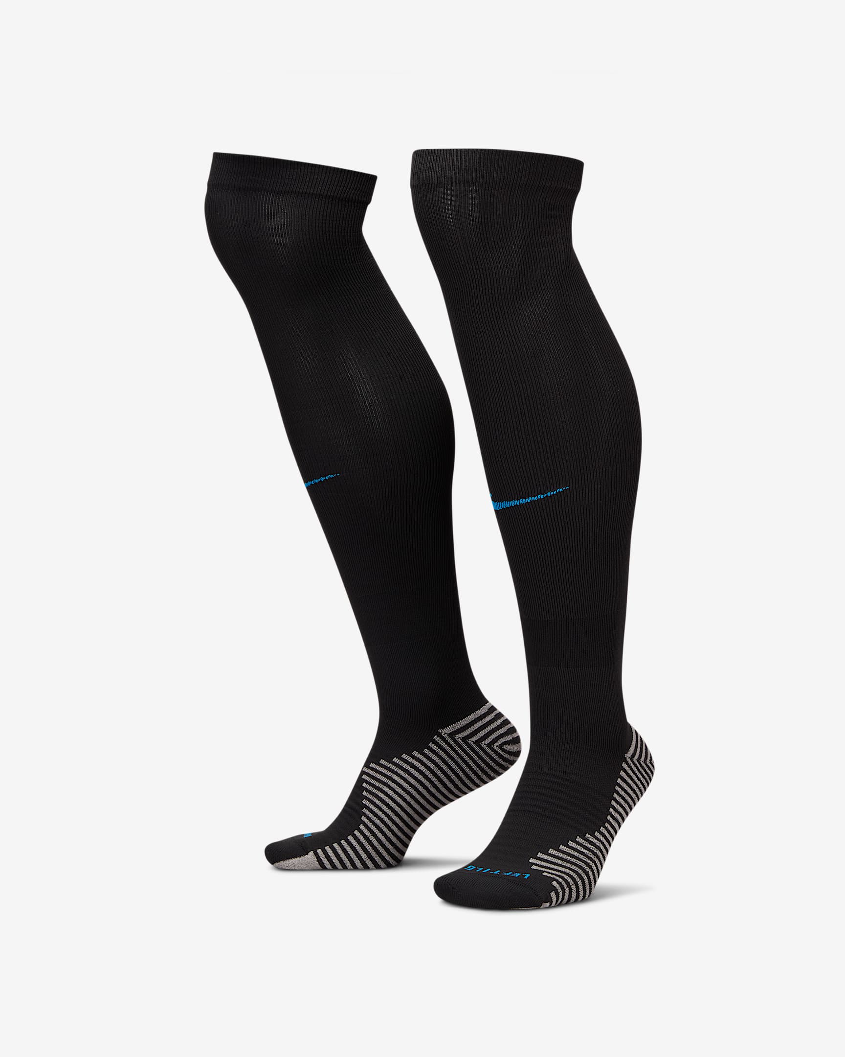 Chaussettes de foot montantes Nike Dri-FIT Angleterre Strike Domicile - Noir/Light Photo Blue