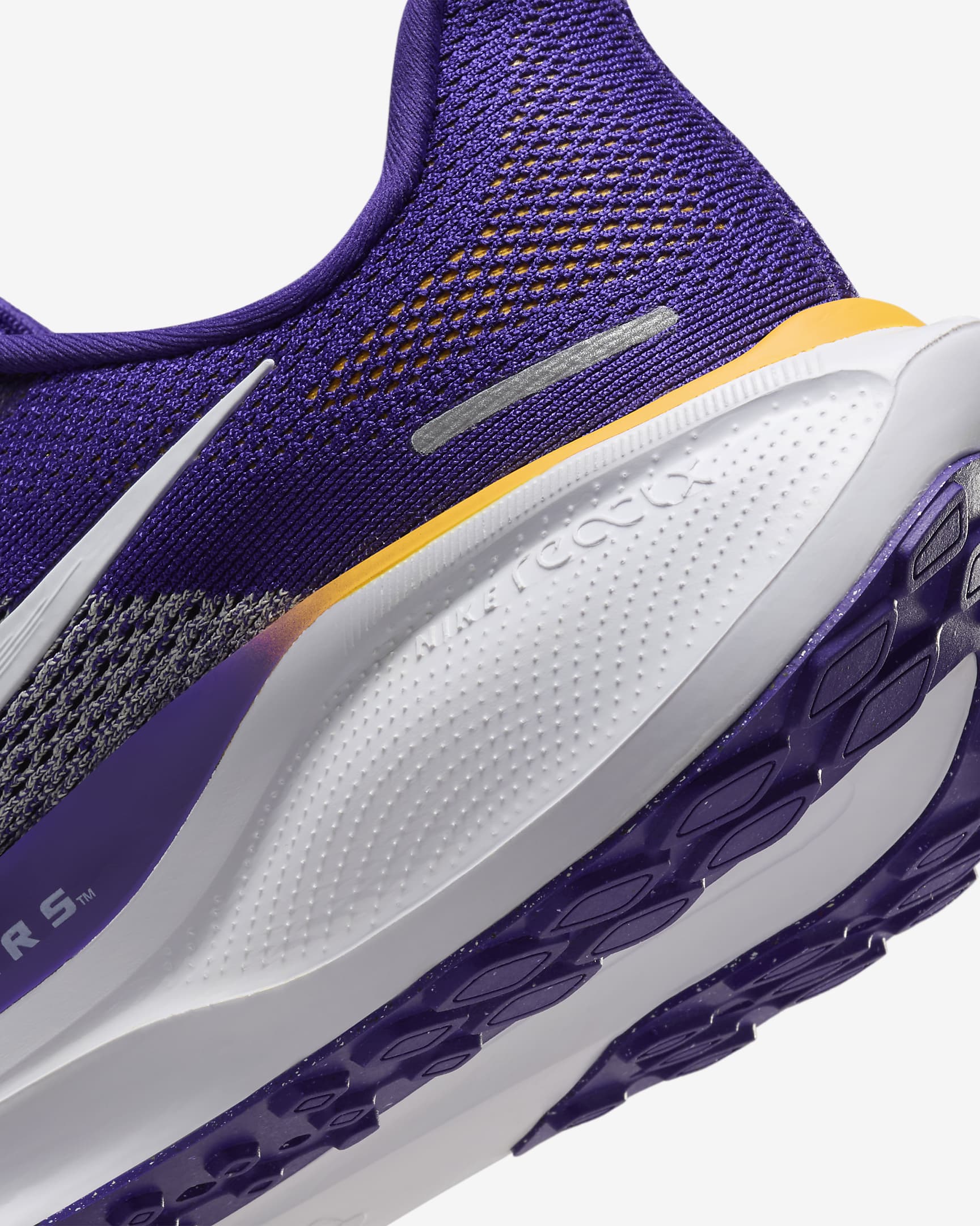 Tenis de correr en pavimento universitarios Nike para hombre LSU Pegasus 41 - Morado cancha/Blanco/Oro universitario/Blanco