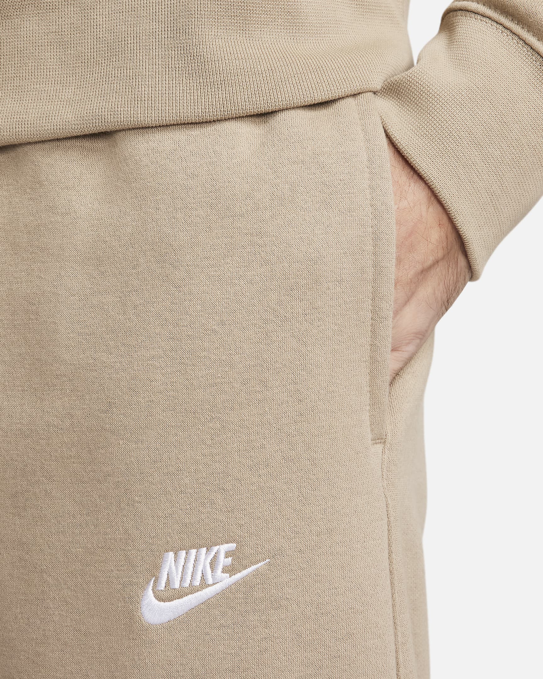 Nike Sportswear Club Fleece Joggers - Khaki/Khaki/White