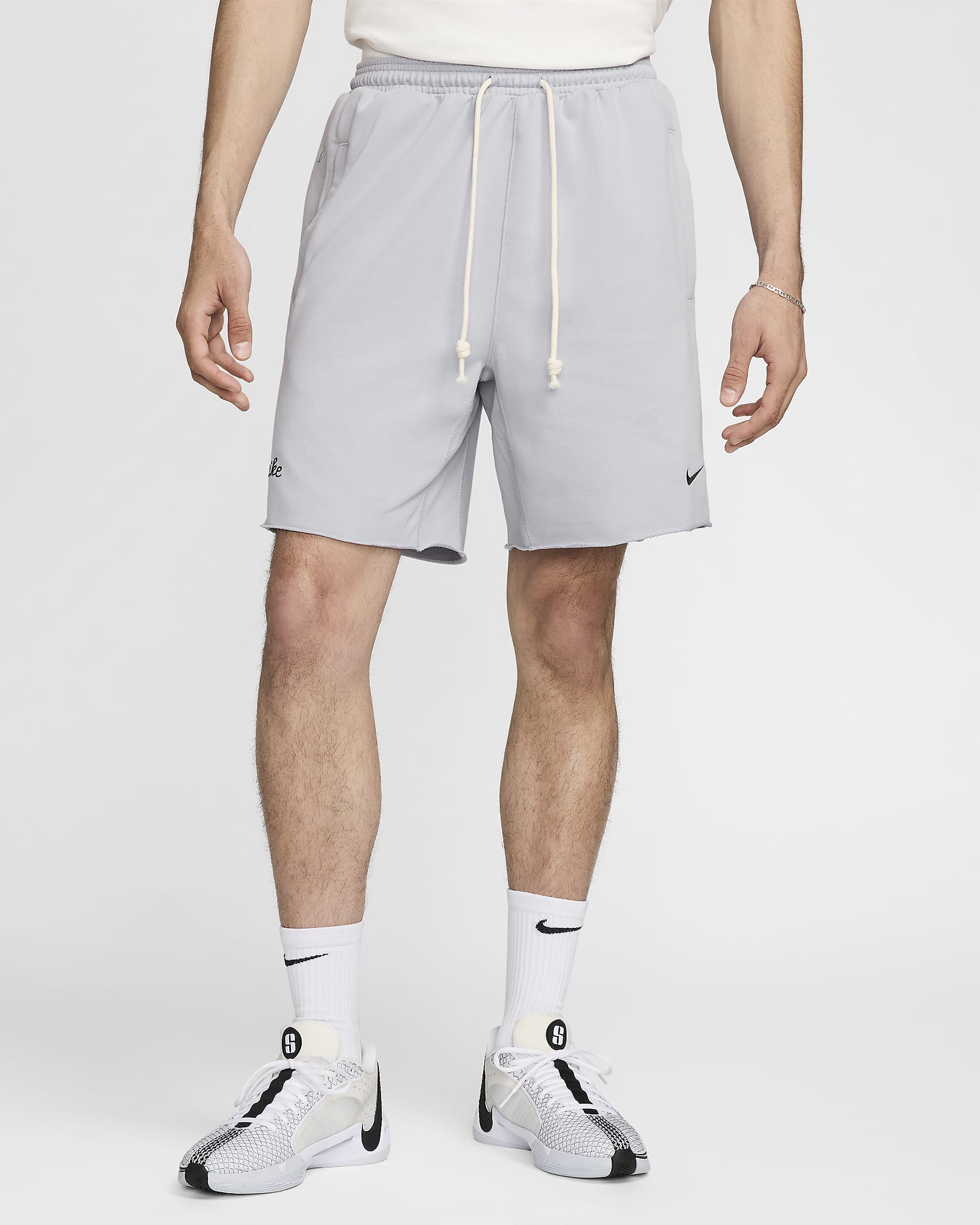 Shorts da basket reversibili 21 cm Dri-FIT Nike Standard Issue – Uomo - Wolf Grey/Nero