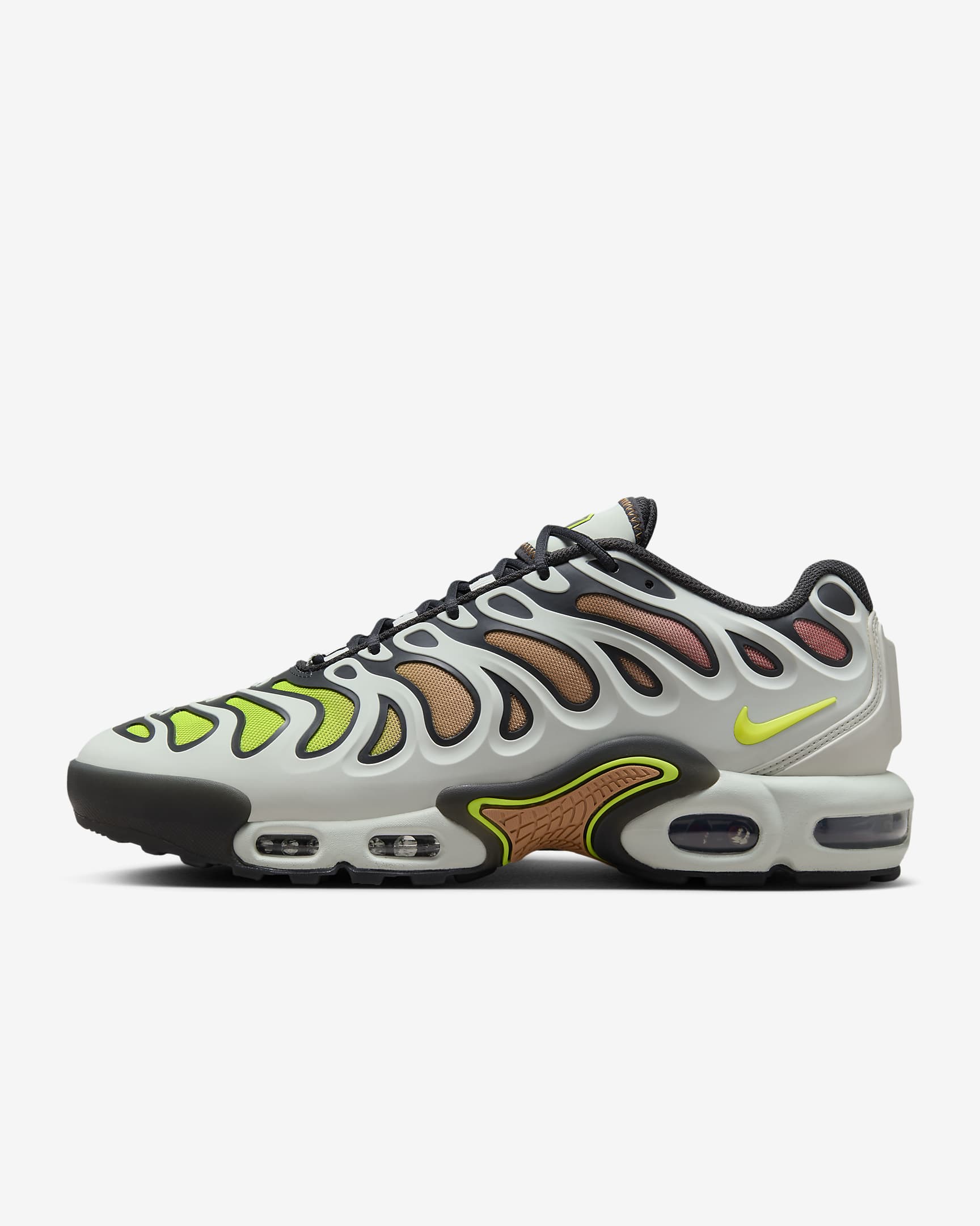 Scarpa Nike Air Max Plus Drift – Uomo - Light Silver/Dark Smoke Grey/Amber Brown/Volt