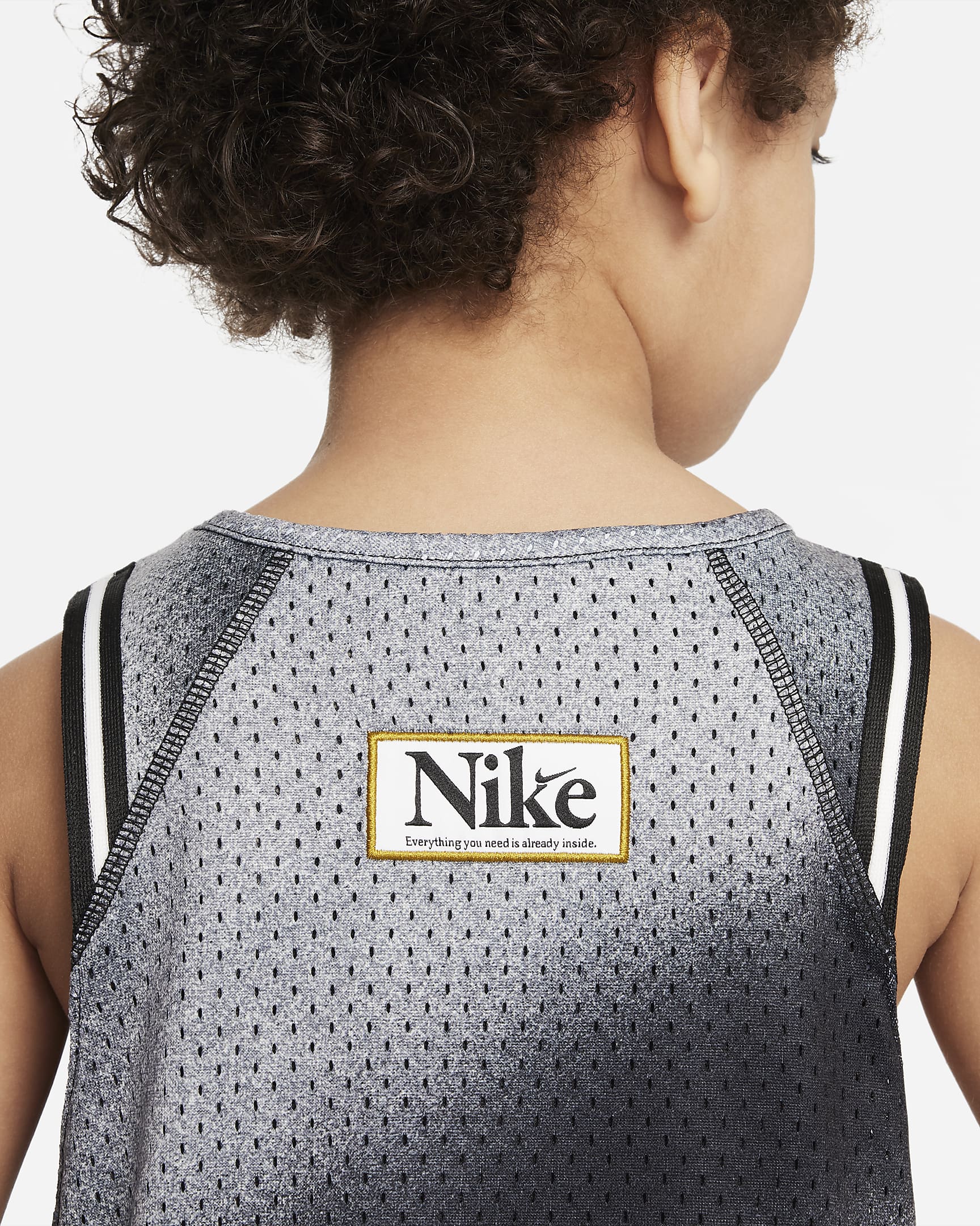 Nike Culture of Basketball Printed Pinnie Little Kids Top - Black