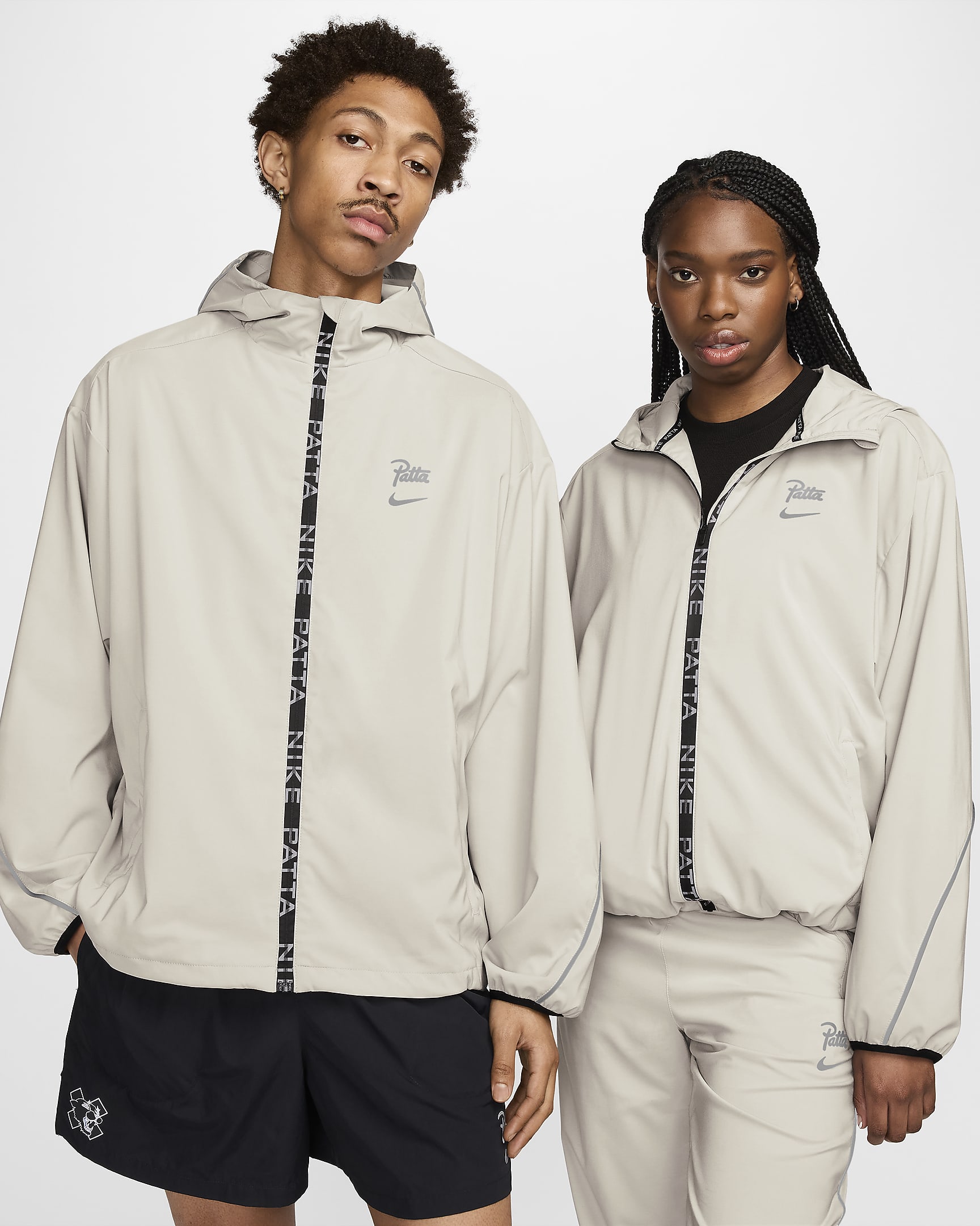 Nike x Patta Running Team Men's Full-Zip Jacket - Sand Drift/Cream II