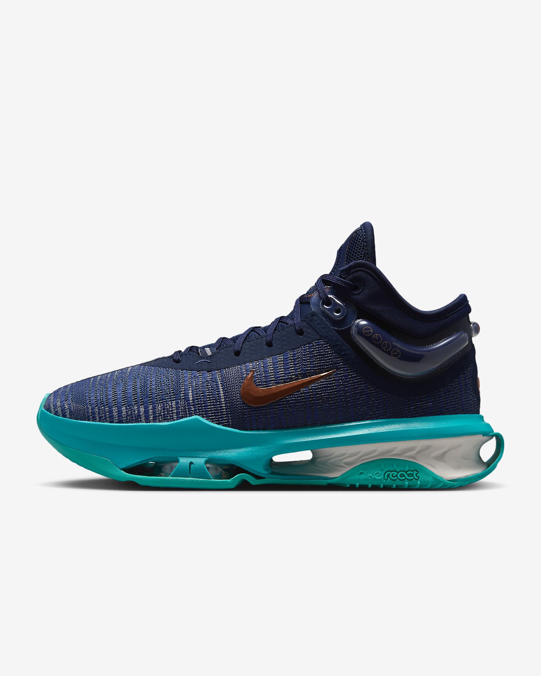 Nike G.T. Jump 2 EP Men's Basketball Shoes - Obsidian/Dusty Cactus/Midnight Navy/Metallic Red Bronze