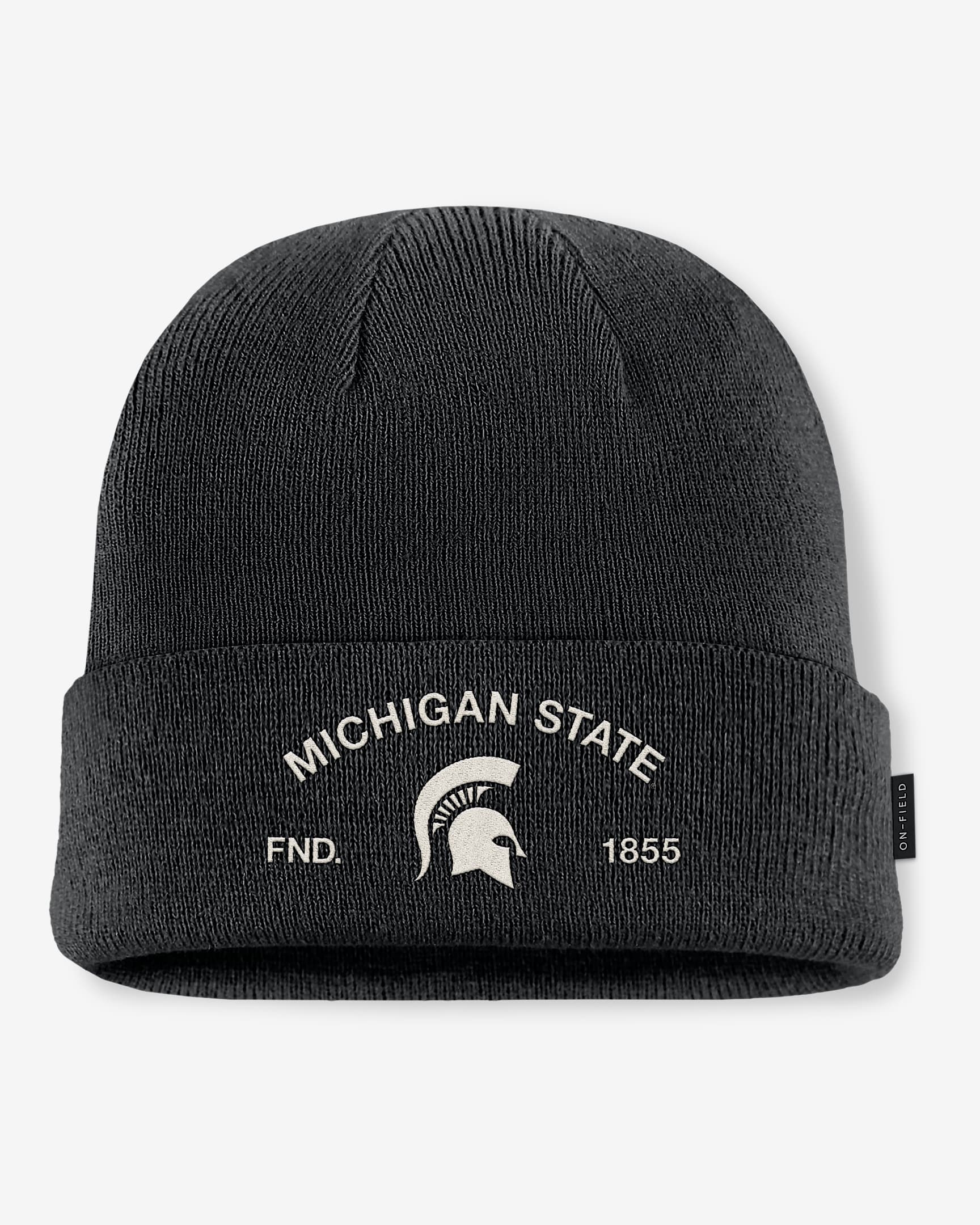 Michigan State 2025 Military Appreciation Men's Nike College Cuffed Beanie - Black