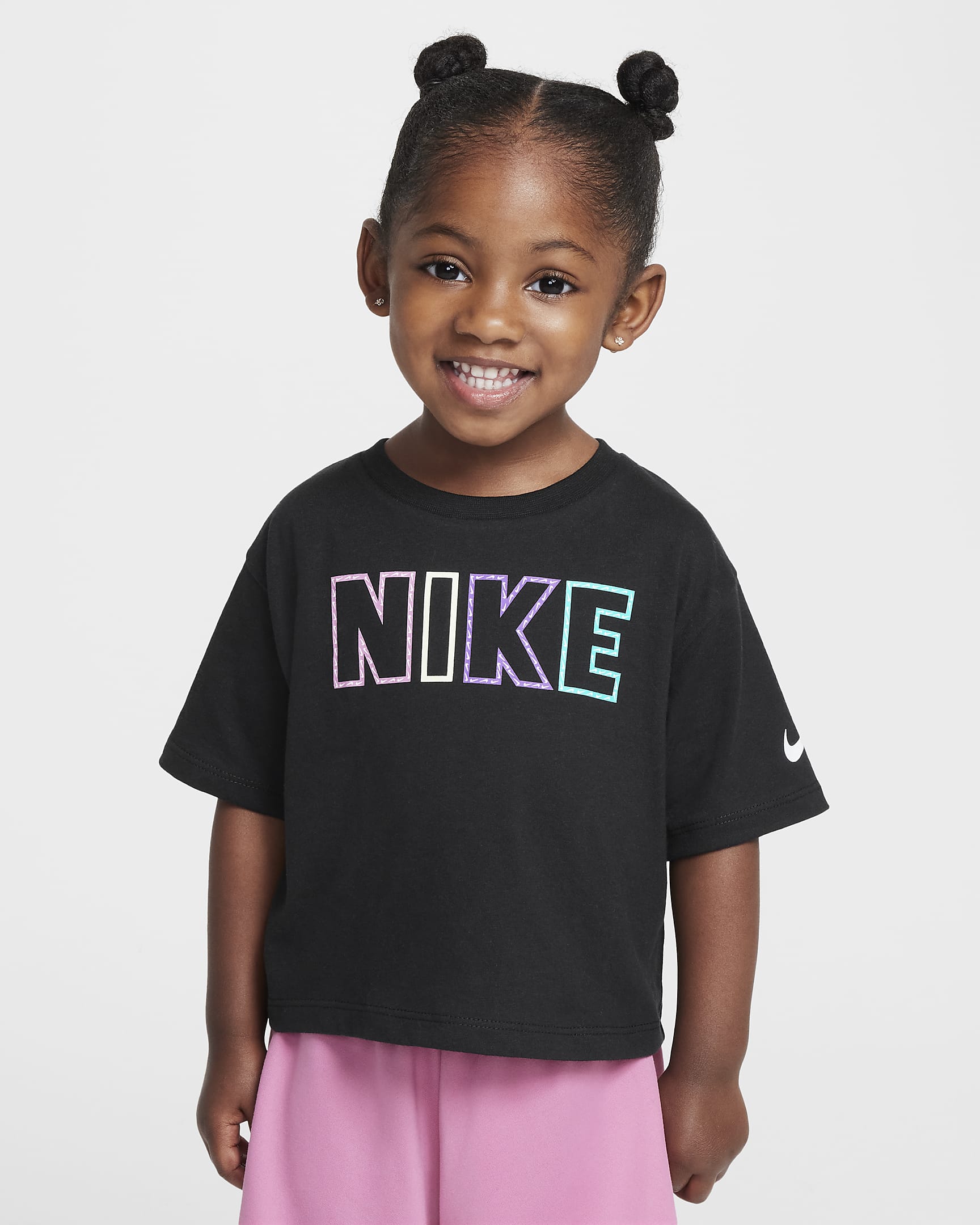 Nike Femme Pop-T-shirt til småbørn - sort