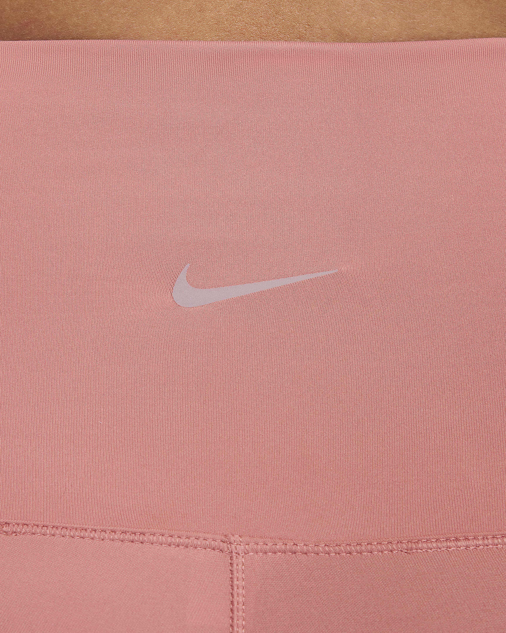 Nike (M) One Women's Dri-FIT High-Waisted 20.5cm (approx.) Biker Shorts With Pockets (Maternity) - Canyon Pink