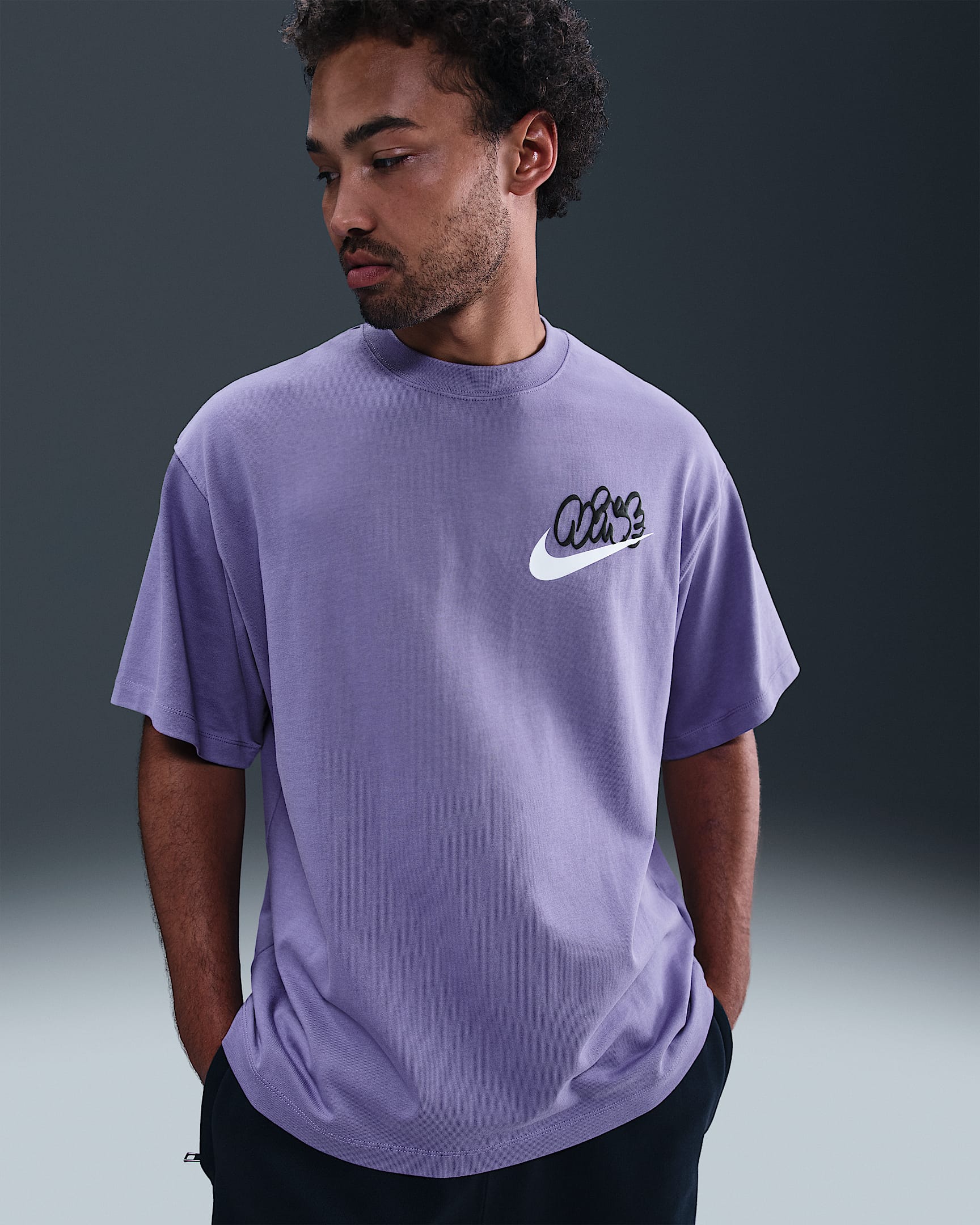 Nike Solo Swoosh T-Shirt (Herren) - Dusty Amethyst