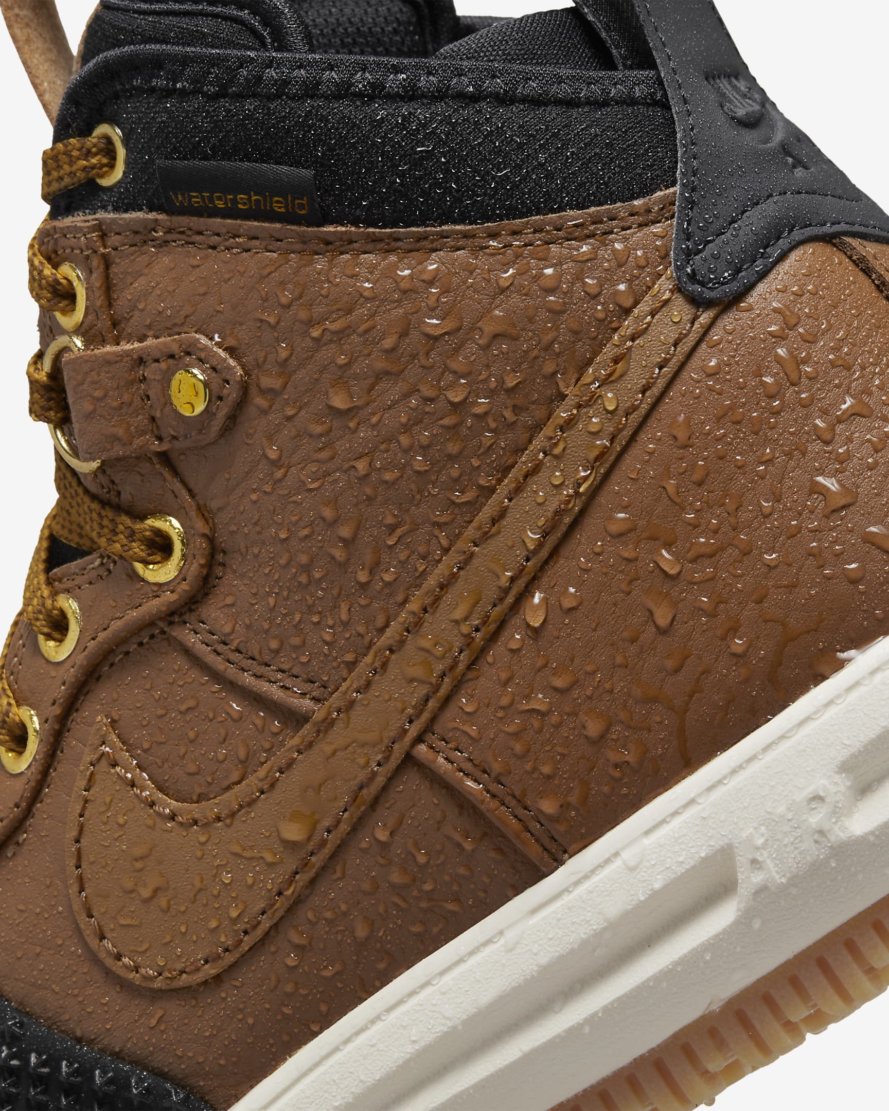 Duckboot Nike Lunar Force 1 pour homme - Ale Brown/Noir/Goldtone/Ale Brown