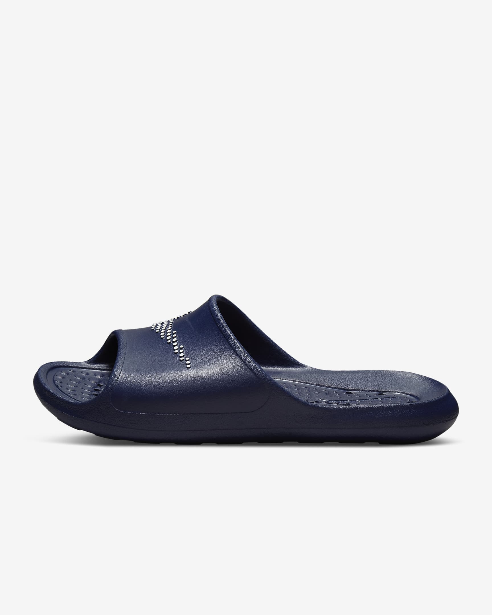 Męskie klapki pod prysznic Nike Victori One - Midnight Navy/Midnight Navy/Biel