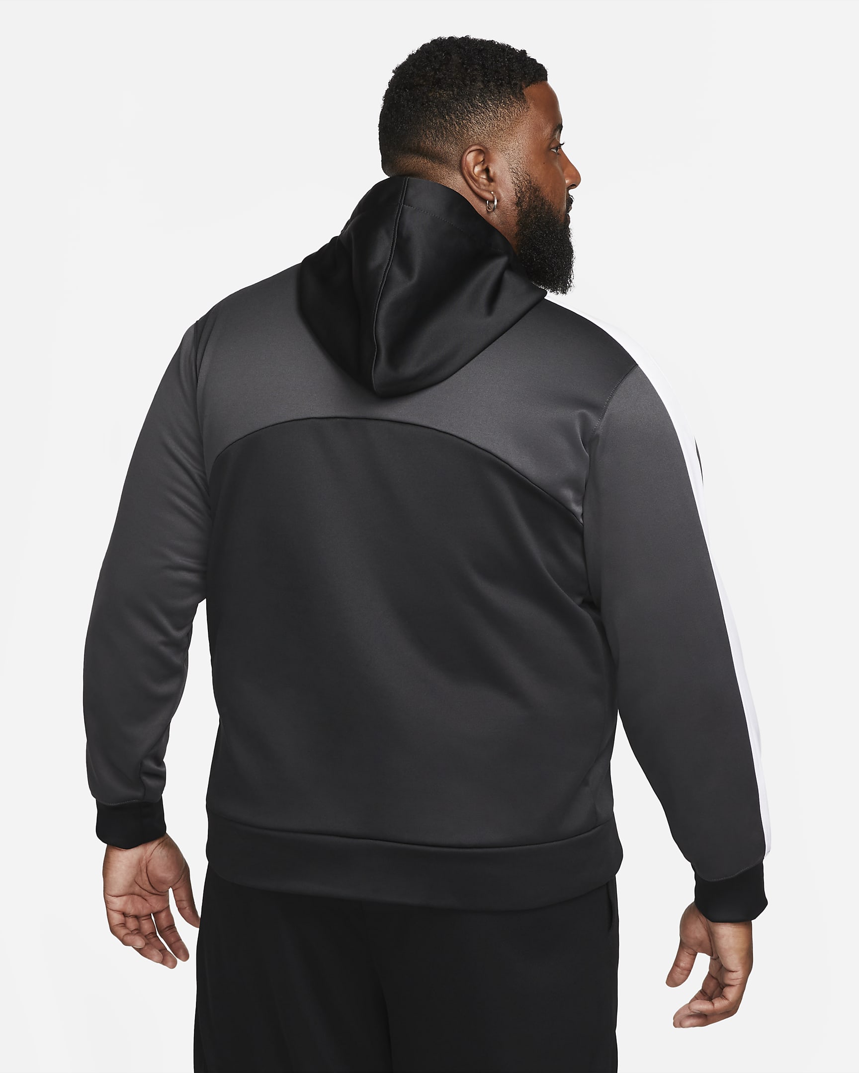 Nike Starting 5 Men's Therma-FIT Basketball Hoodie - Black/Dark Smoke Grey/White/Dark Smoke Grey