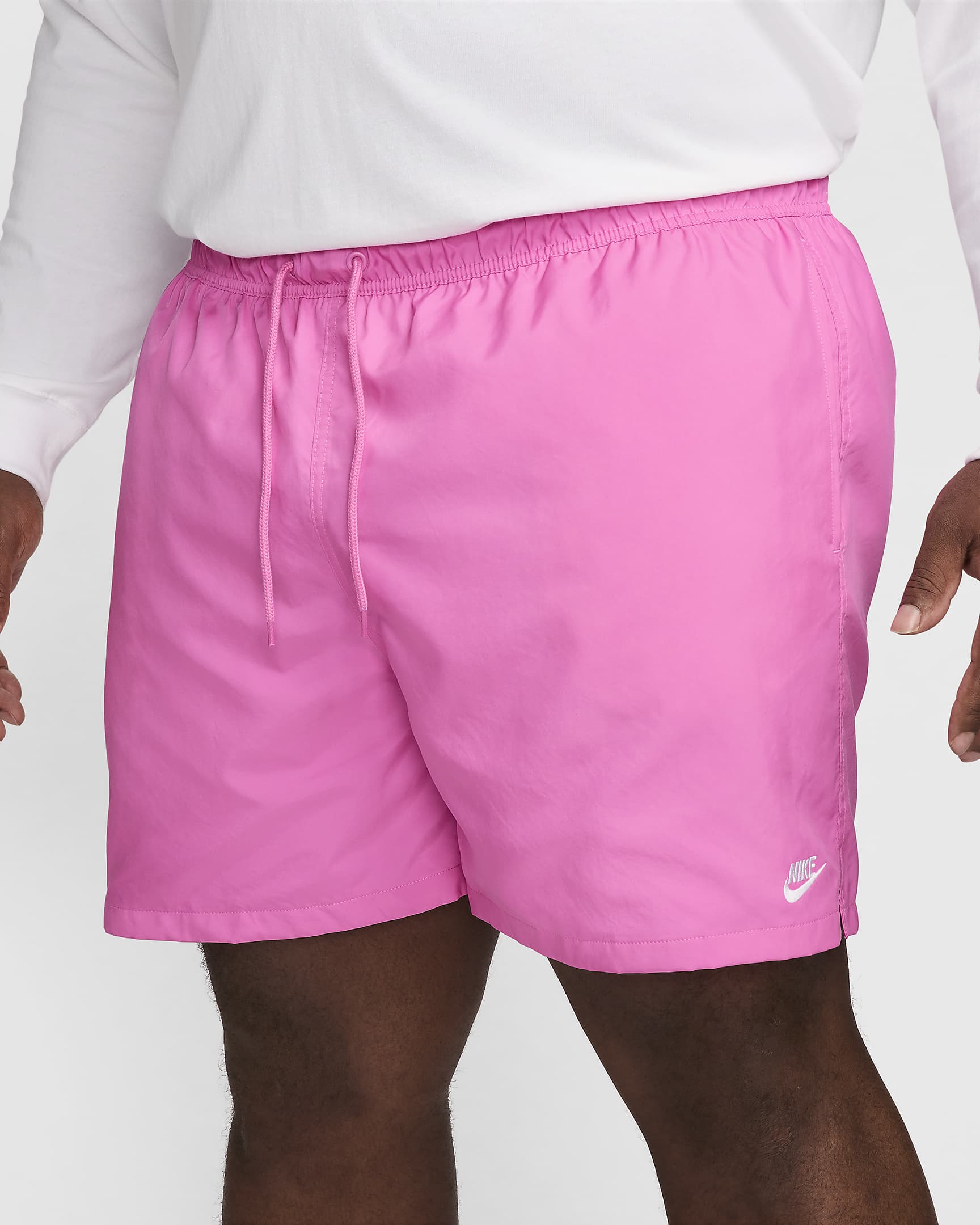 Short Flow tissé Nike Club pour homme - Playful Pink/Blanc