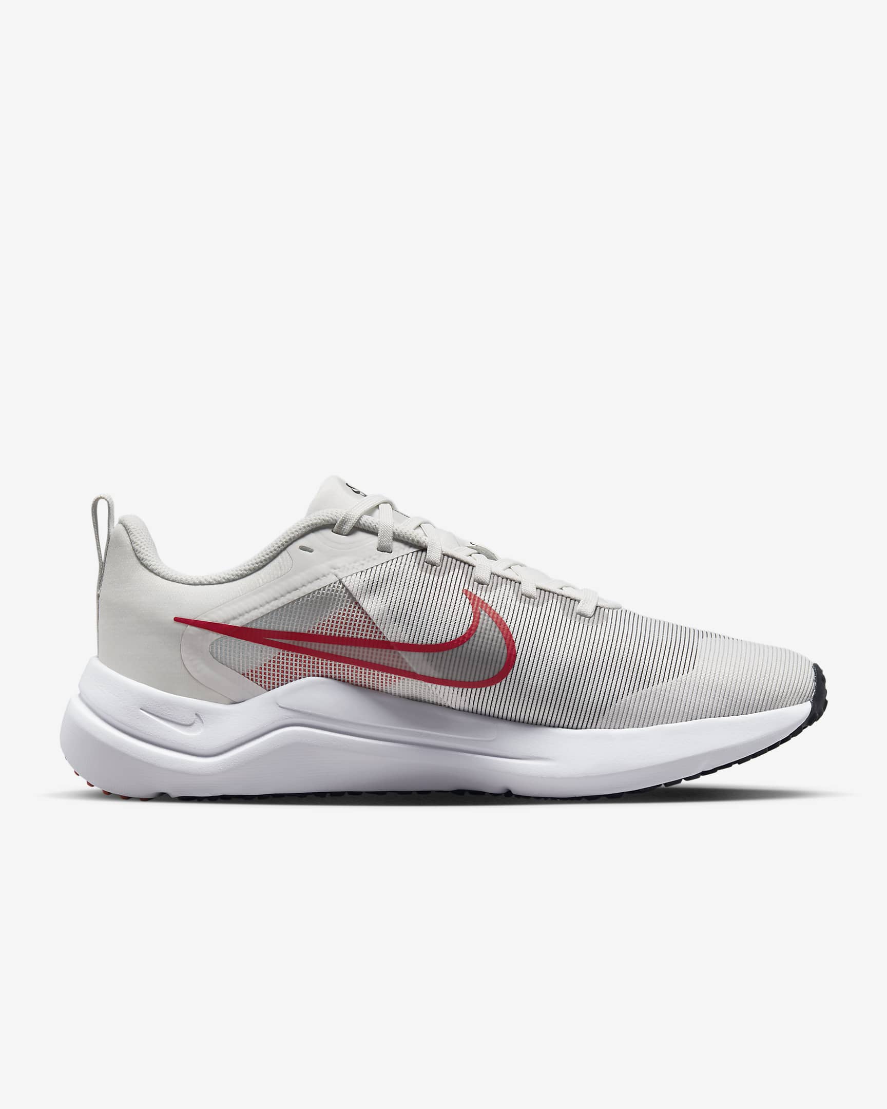 Nike Downshifter 12 Men's Road Running Shoes - Platinum Tint/Black/White/Light Crimson