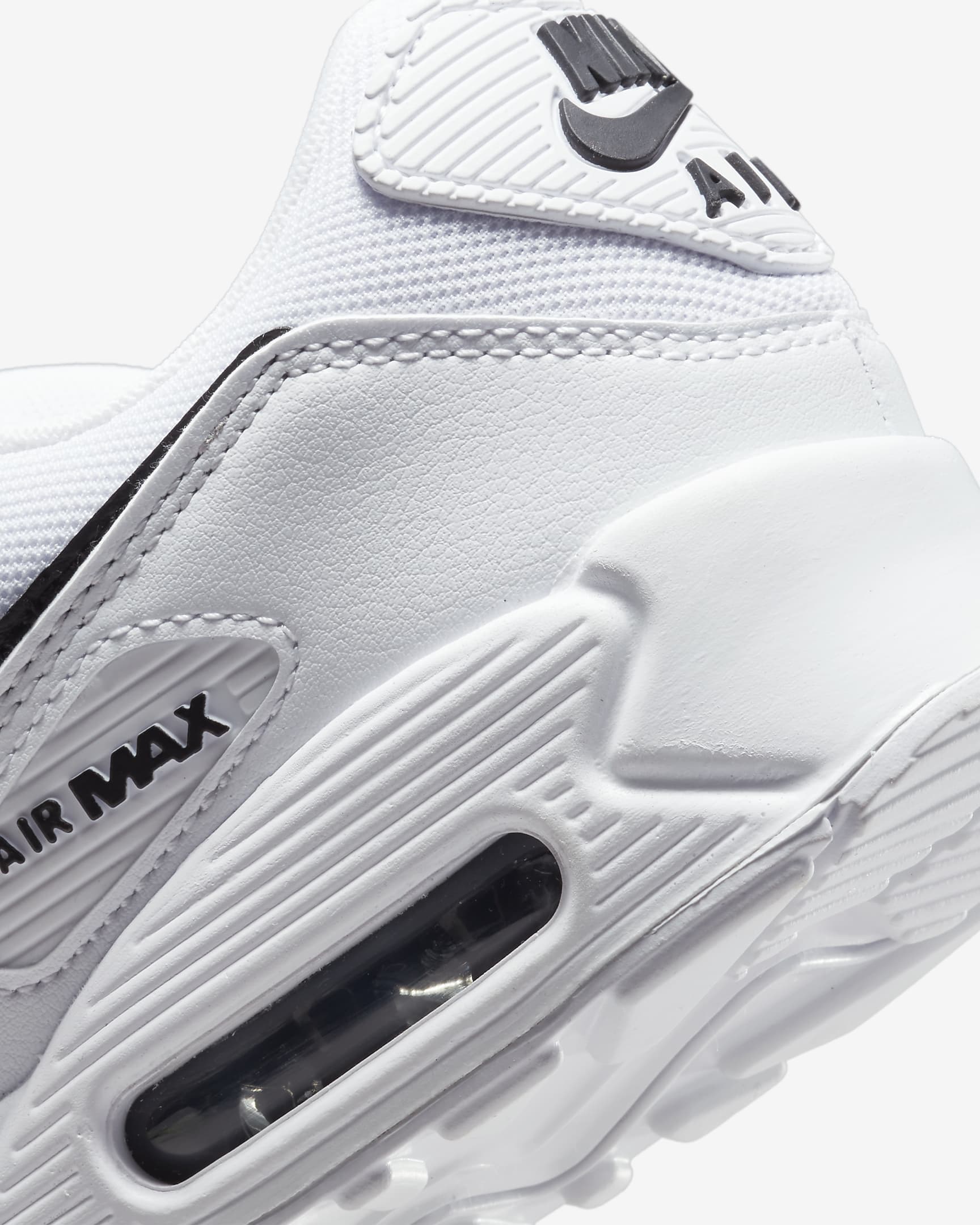 Nike Air Max 90 Women's Shoes - White/White/Black