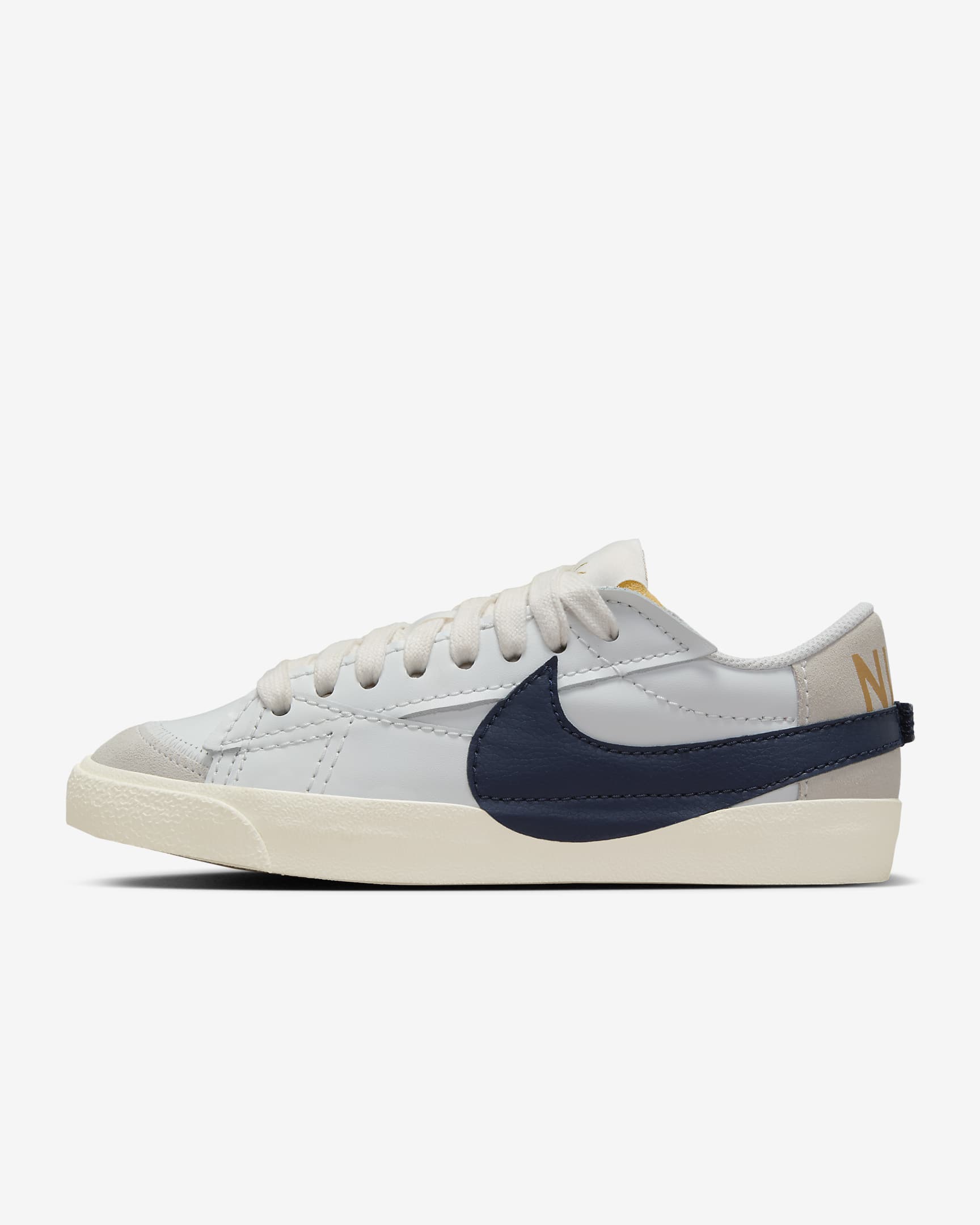 Nike Blazer Low '77 Jumbo Women's Shoes - Summit White/Sail/Metallic Gold/Obsidian