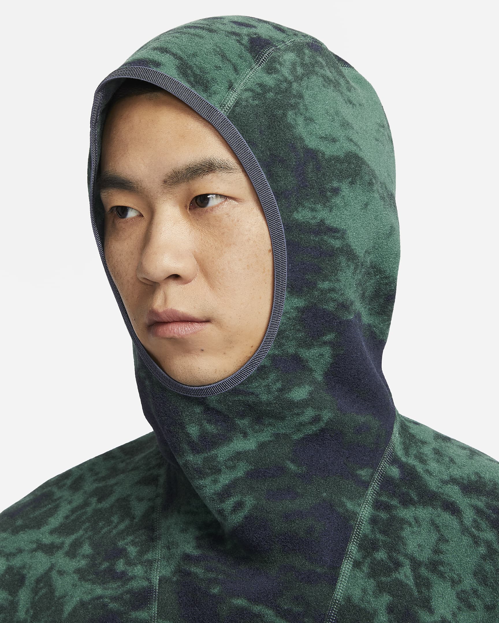 Nike ACG "Wolf Tree" Men's Allover Print Pullover Hoodie - Bicoastal/Thunder Blue/Summit White