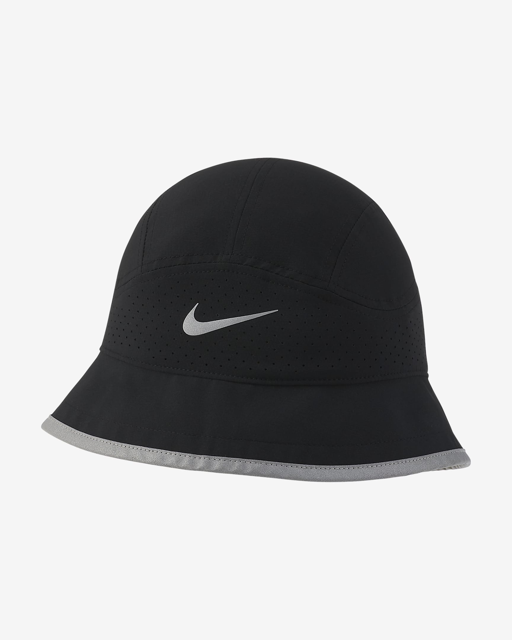 Nike Dri-FIT Perforated Running Bucket Hat - Black