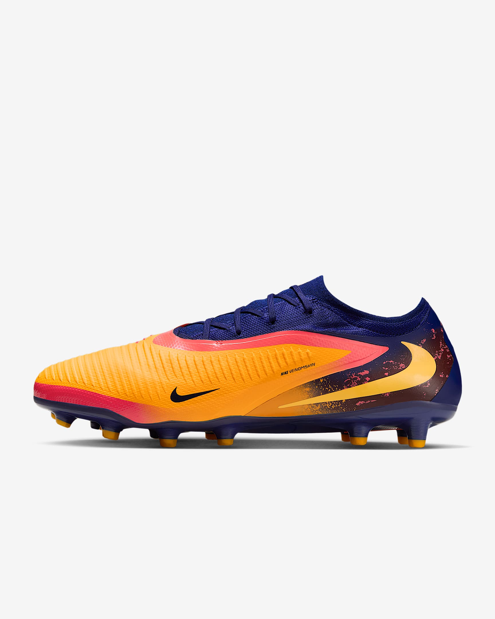Nike Phantom 6 Low Pro 'Erling Haaland' Artificial-Grass Football Boot - Laser Orange/Blue Void/Lemon Venom