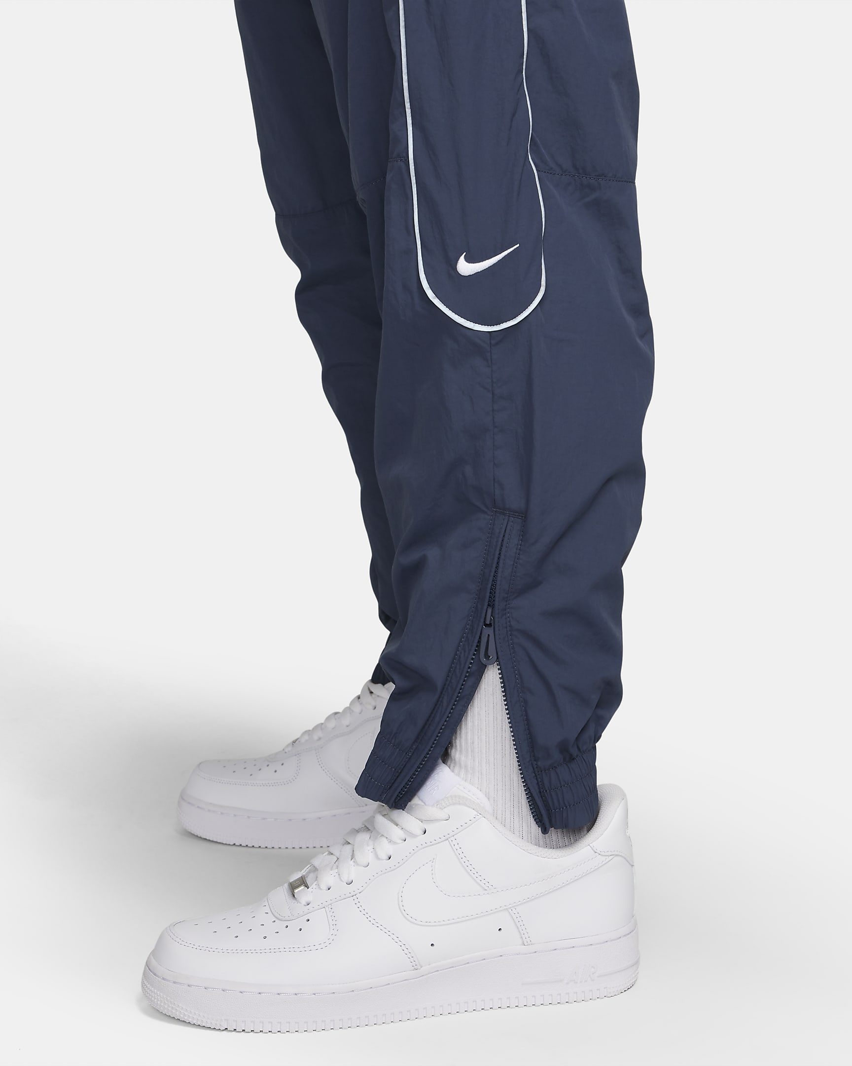 Nike Solo Swoosh Men's Tracksuit Bottoms - Thunder Blue/White