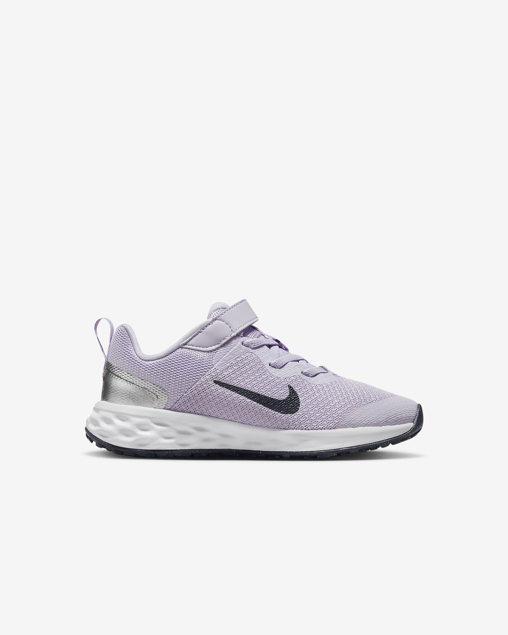 Nike Revolution 6 Younger Kids' Shoes - Violet Frost/Metallic Silver/Vivid Purple/Thunder Blue