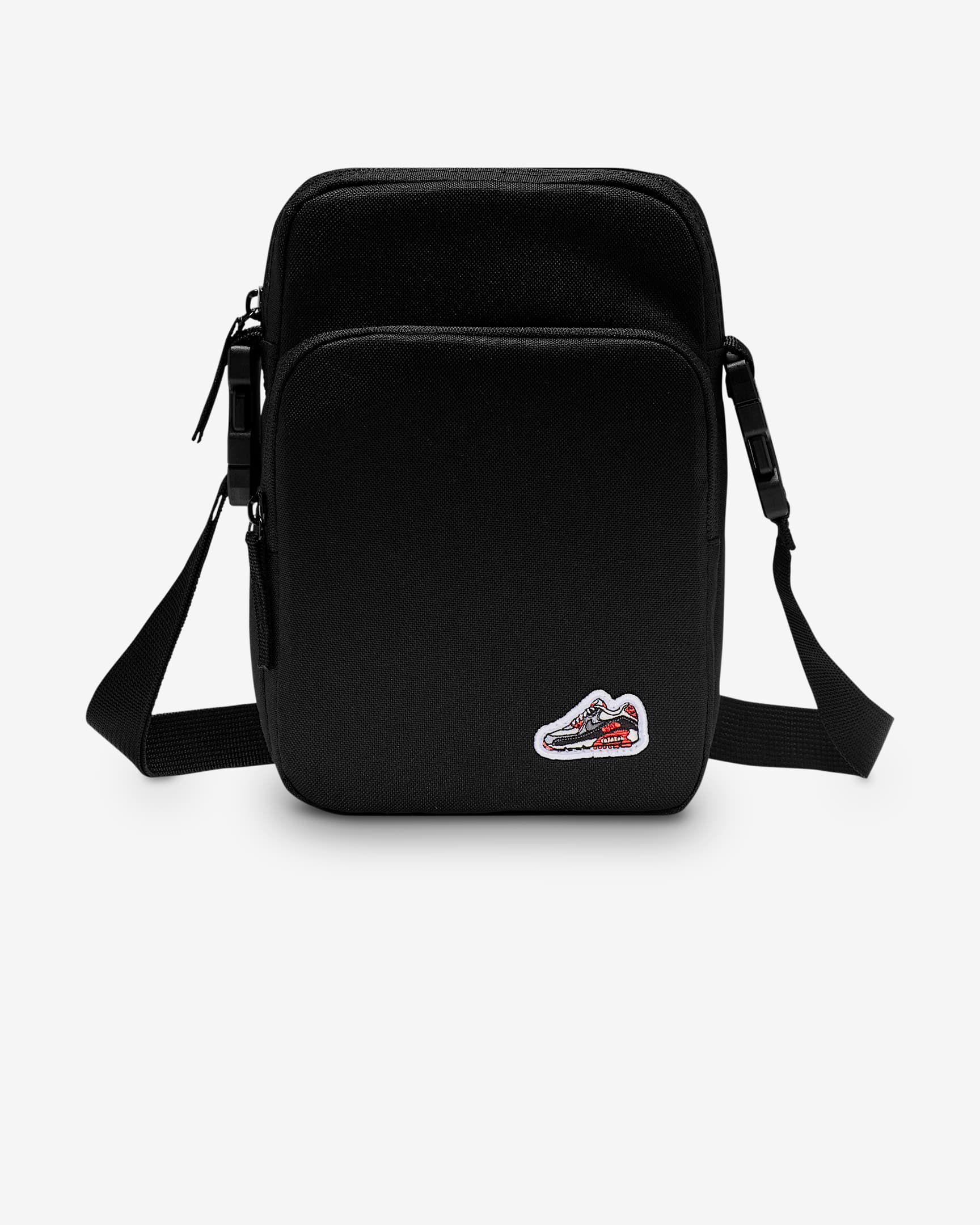 Nike Air Max 90 Heritage Crossbody-Tasche (4 l) - Schwarz/Schwarz/Weiß