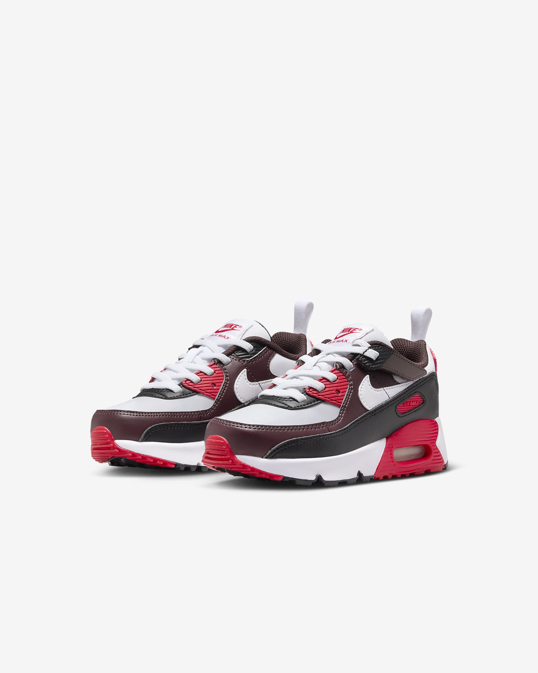 Dětské boty Nike Air Max 90 EasyOn - Burgundy Crush/Černá/University Red/Bílá