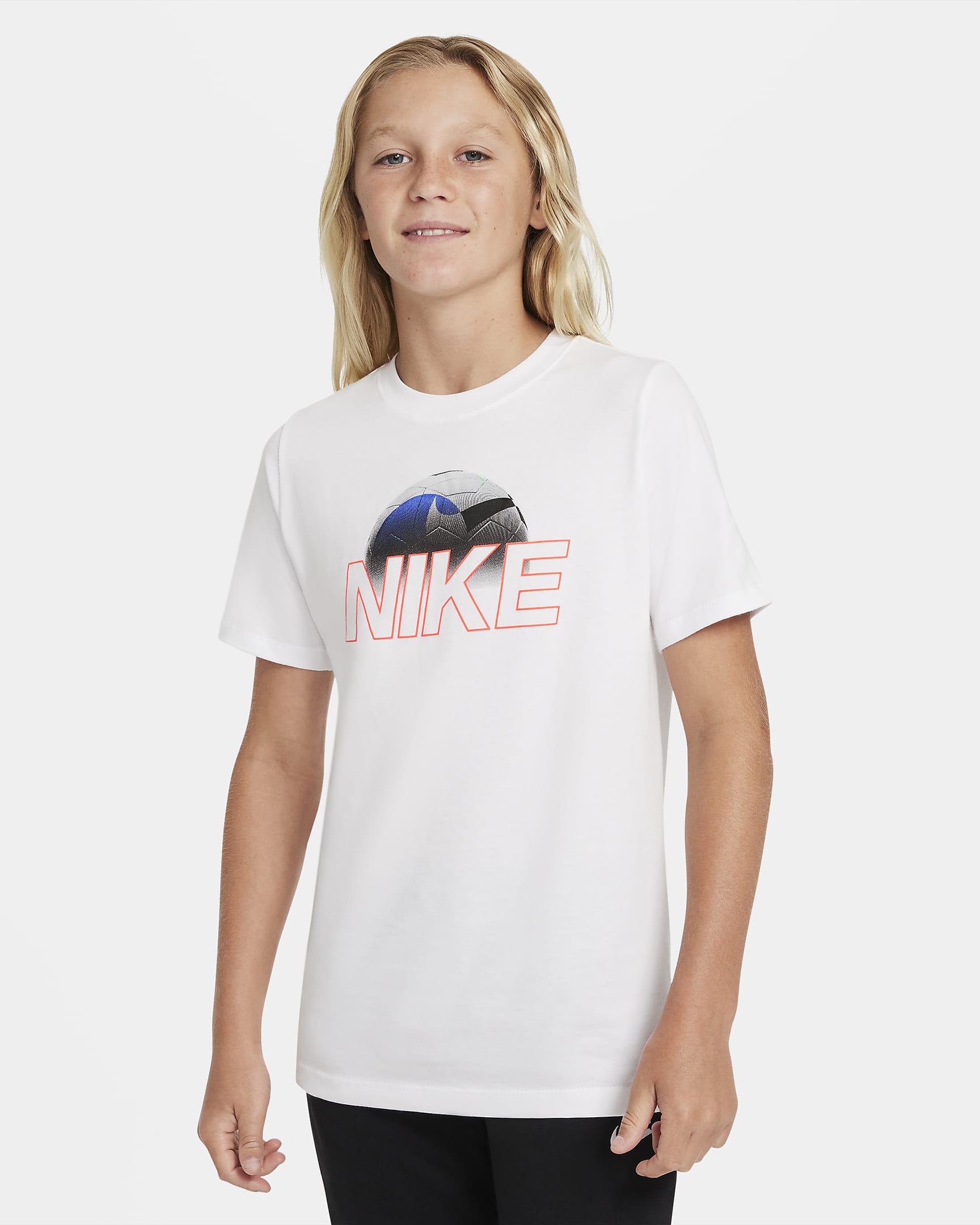 Nike Sportswear Big Kids' (Boys') T-Shirt - White