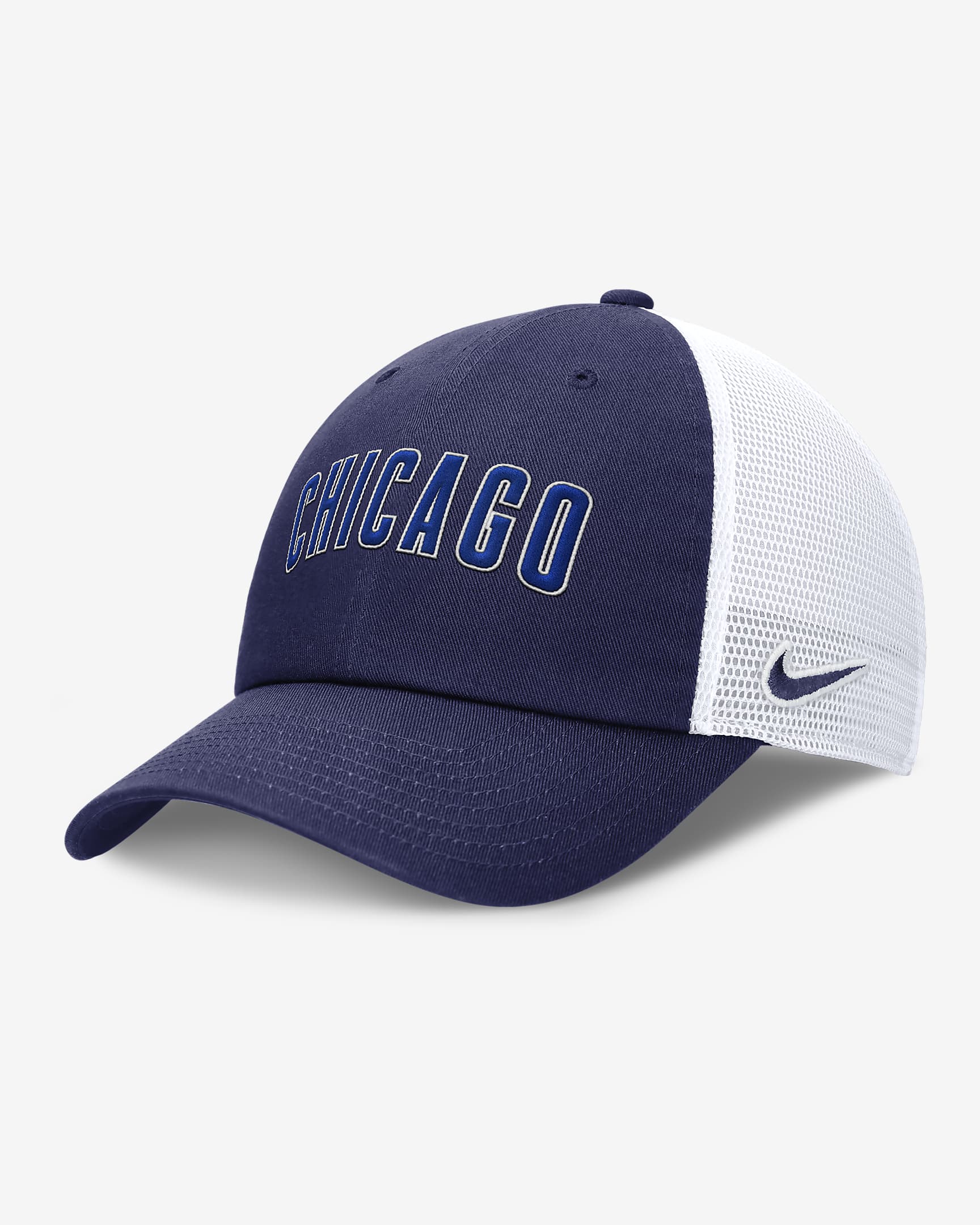 Chicago Cubs Evergreen Wordmark Club Men's Nike MLB Adjustable Hat - Royal