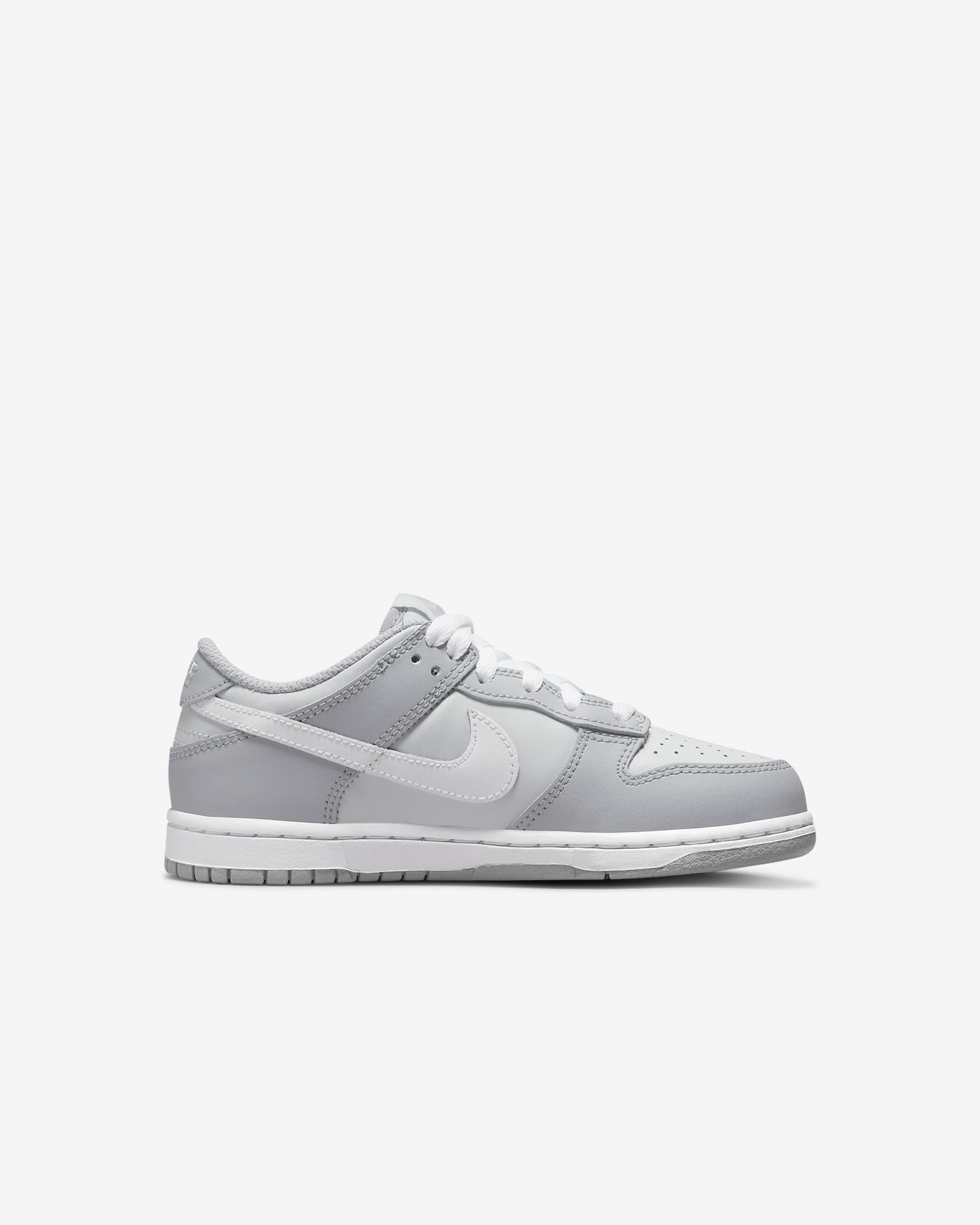 Nike Dunk Low Younger Kids' Shoes - Pure Platinum/Wolf Grey/White