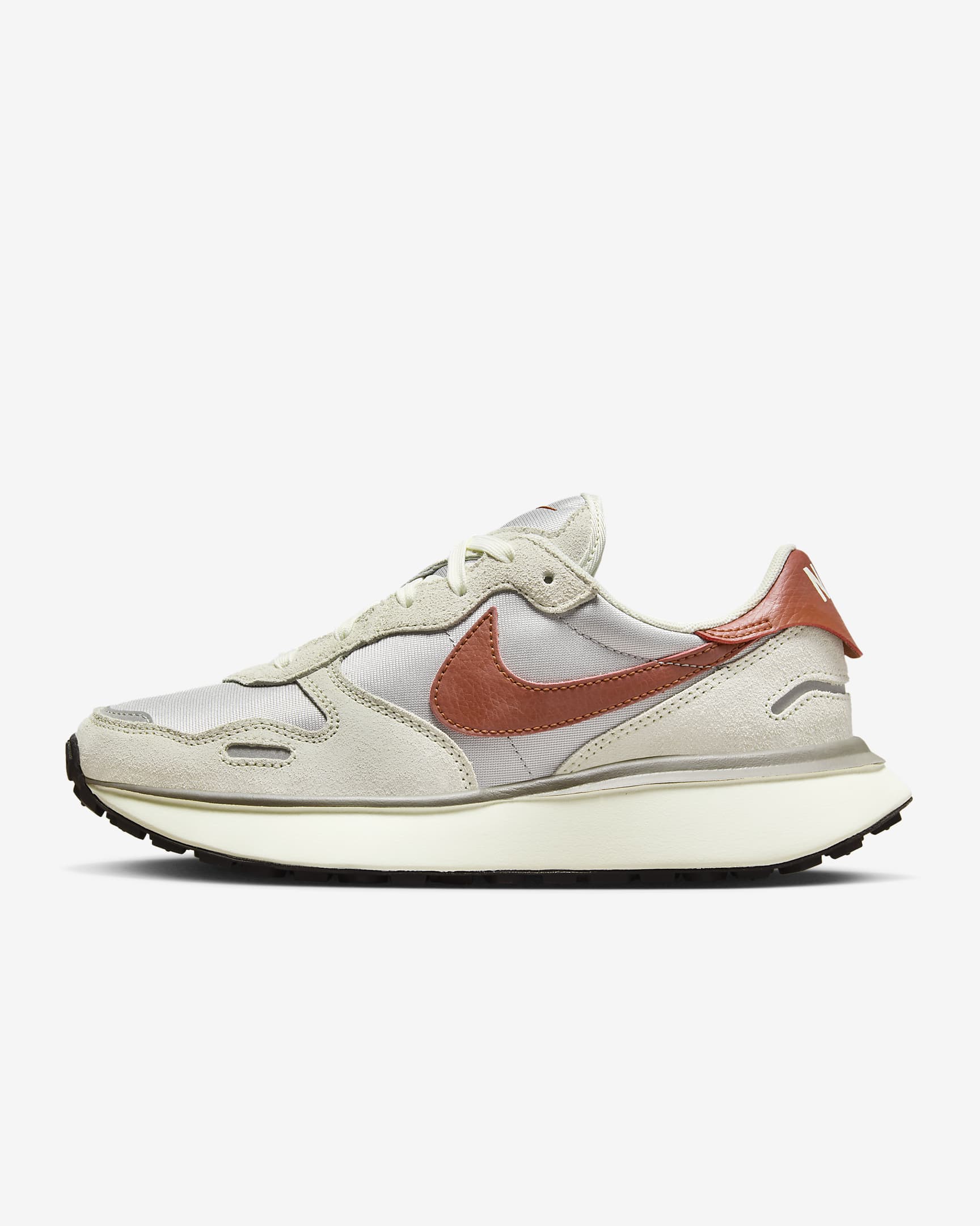 Nike Phoenix Waffle damesschoenen - Light Bone/Light Smoke Grey/Light Iron Ore/Rugged Orange