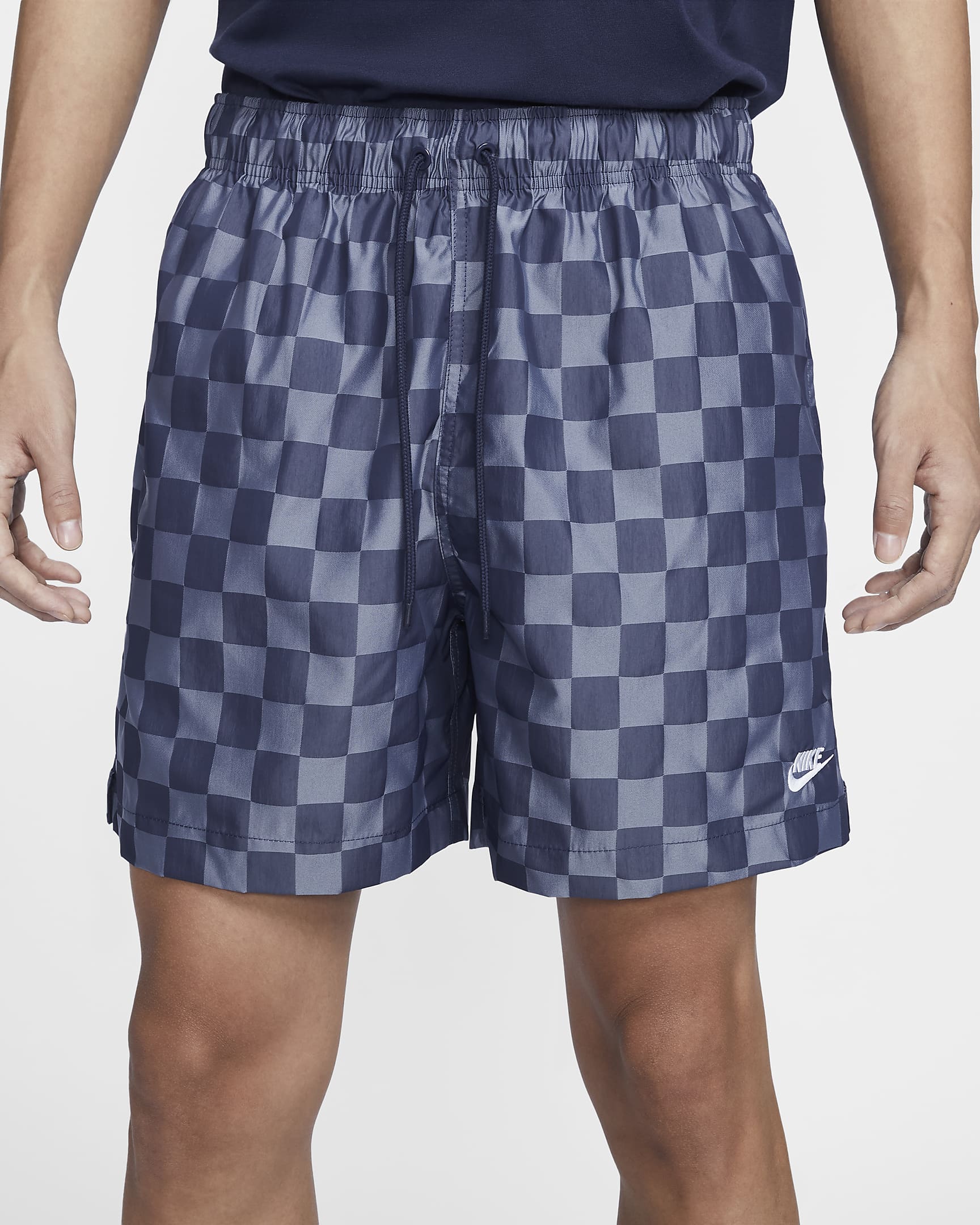 Nike Club Men's Flow Shorts - Midnight Navy/White