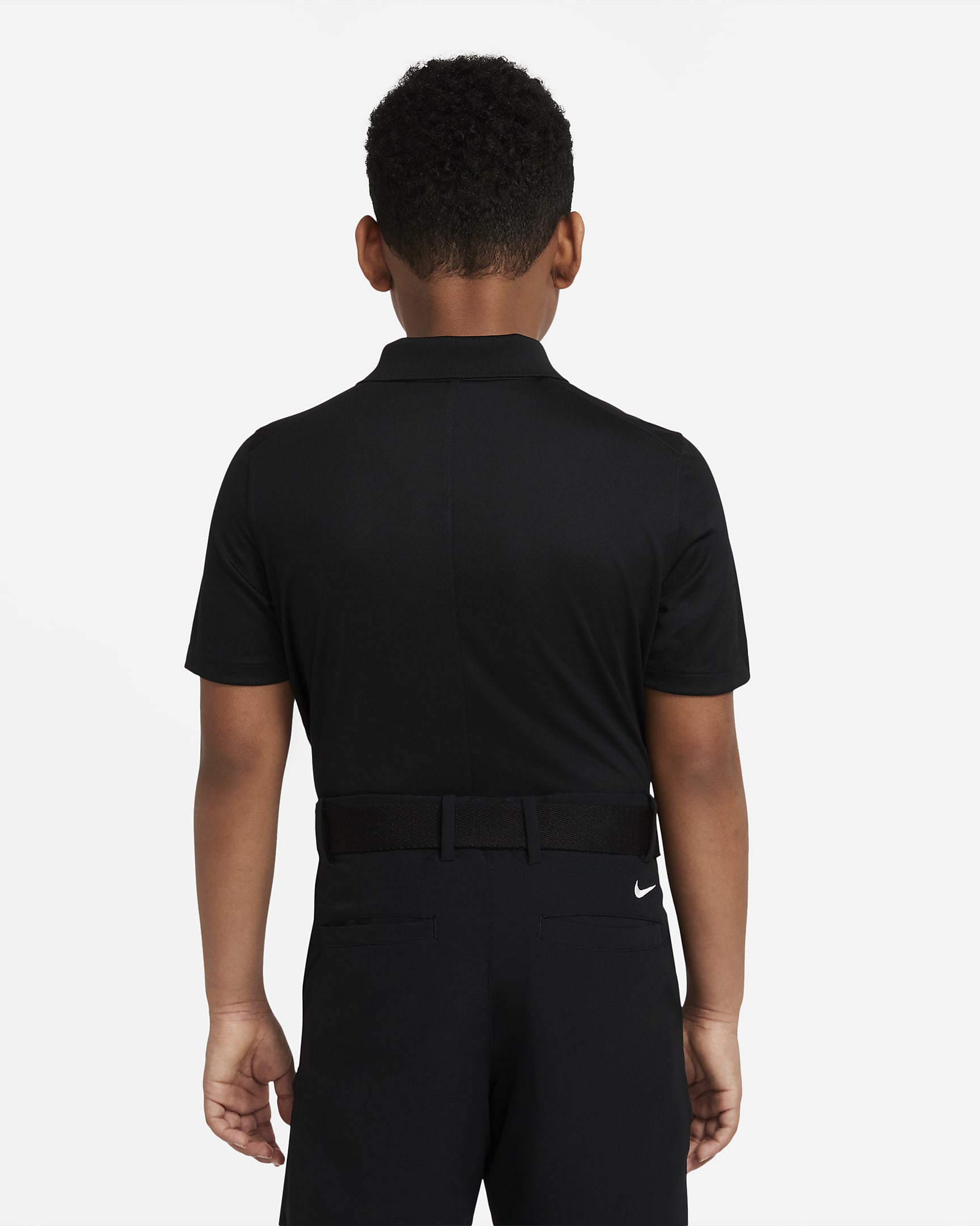 Nike Dri-FIT Victory Golf-Poloshirt für ältere Kinder (Jungen) - Schwarz/Weiß