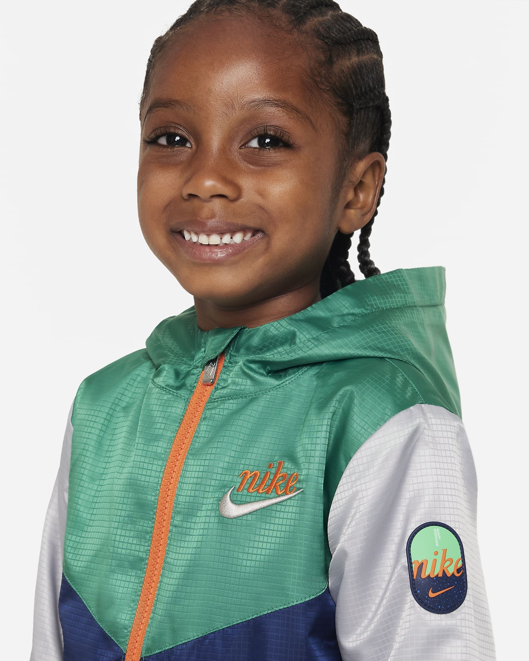 Nike FleeceLined Windbreaker Toddler Jacket.