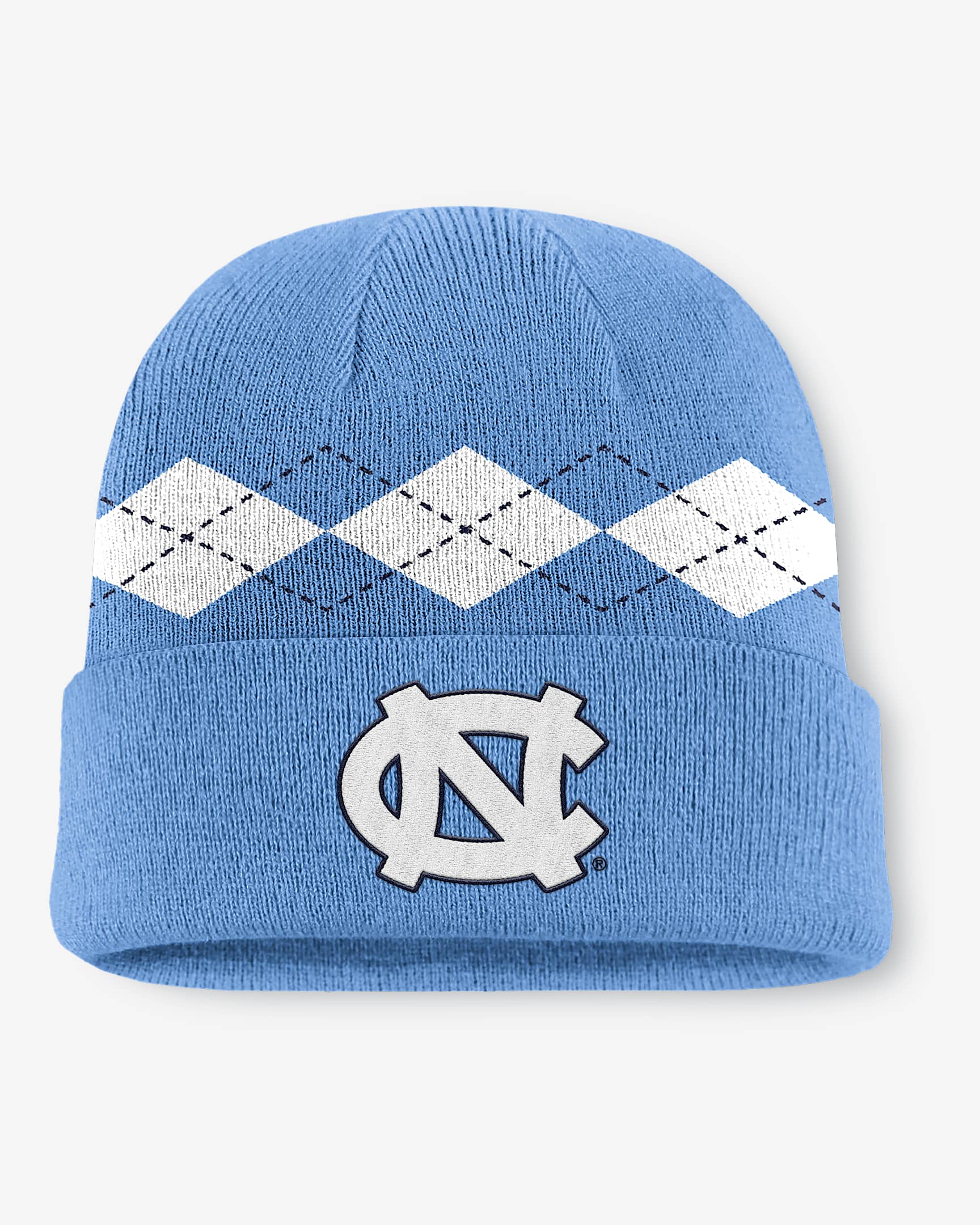 North Carolina Primetime Utility Campus Men's Jordan Brand College Cuffed Beanie - Light Blue