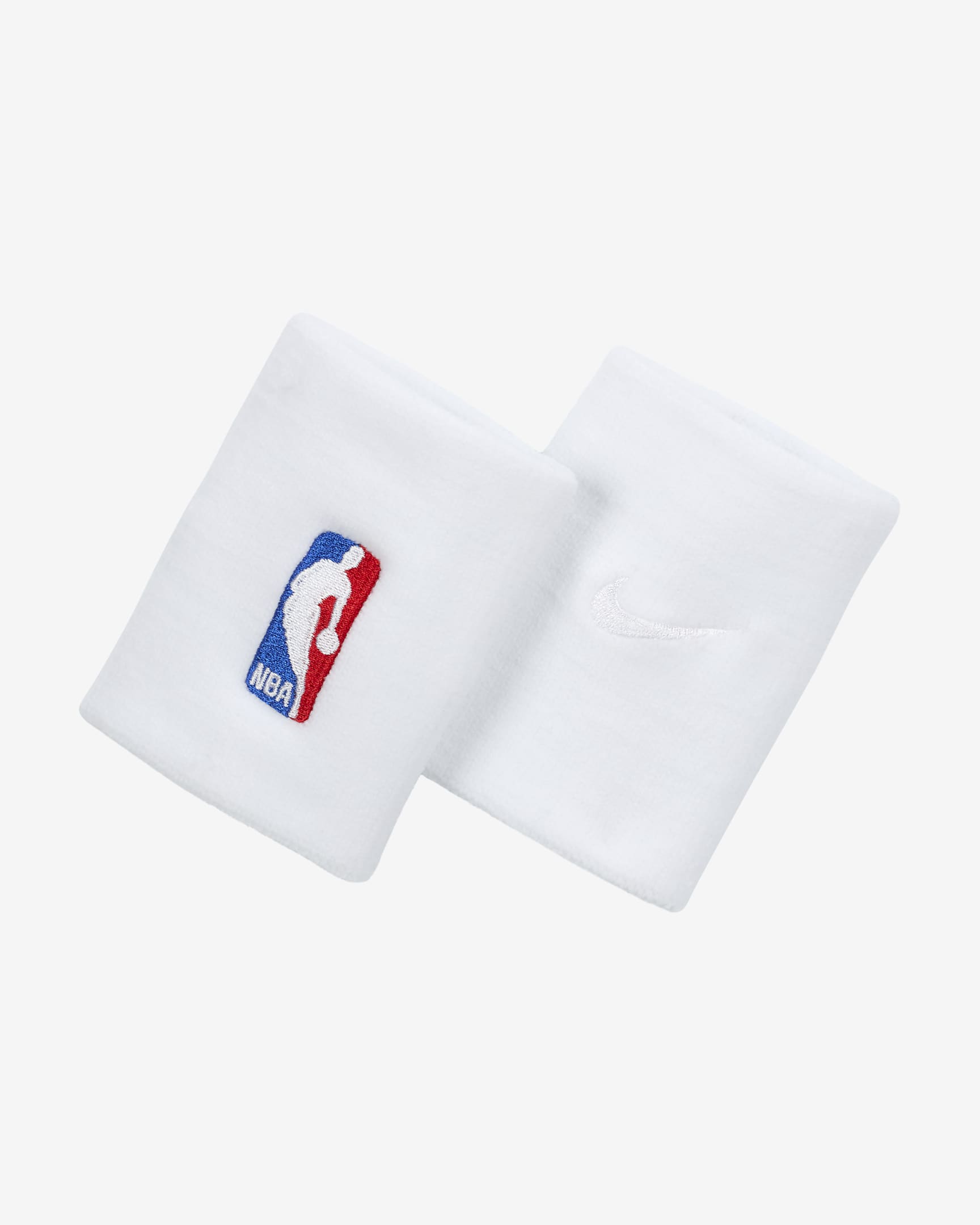 NBA Nike Dri-FIT Basketball Wristbands (1 Pair) - White/White