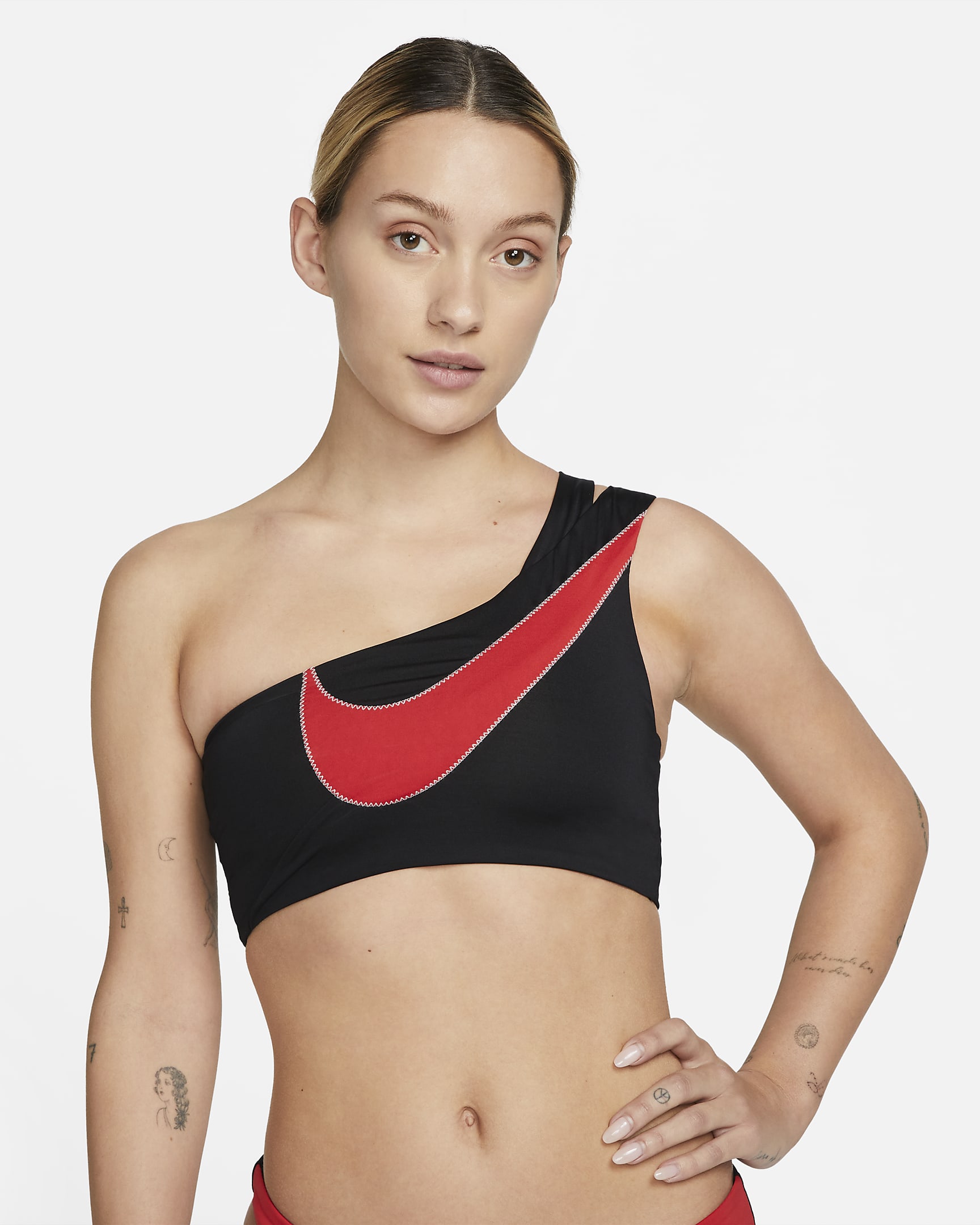 Prenda para la parte superior de traje de baño para mujer Nike - Negro