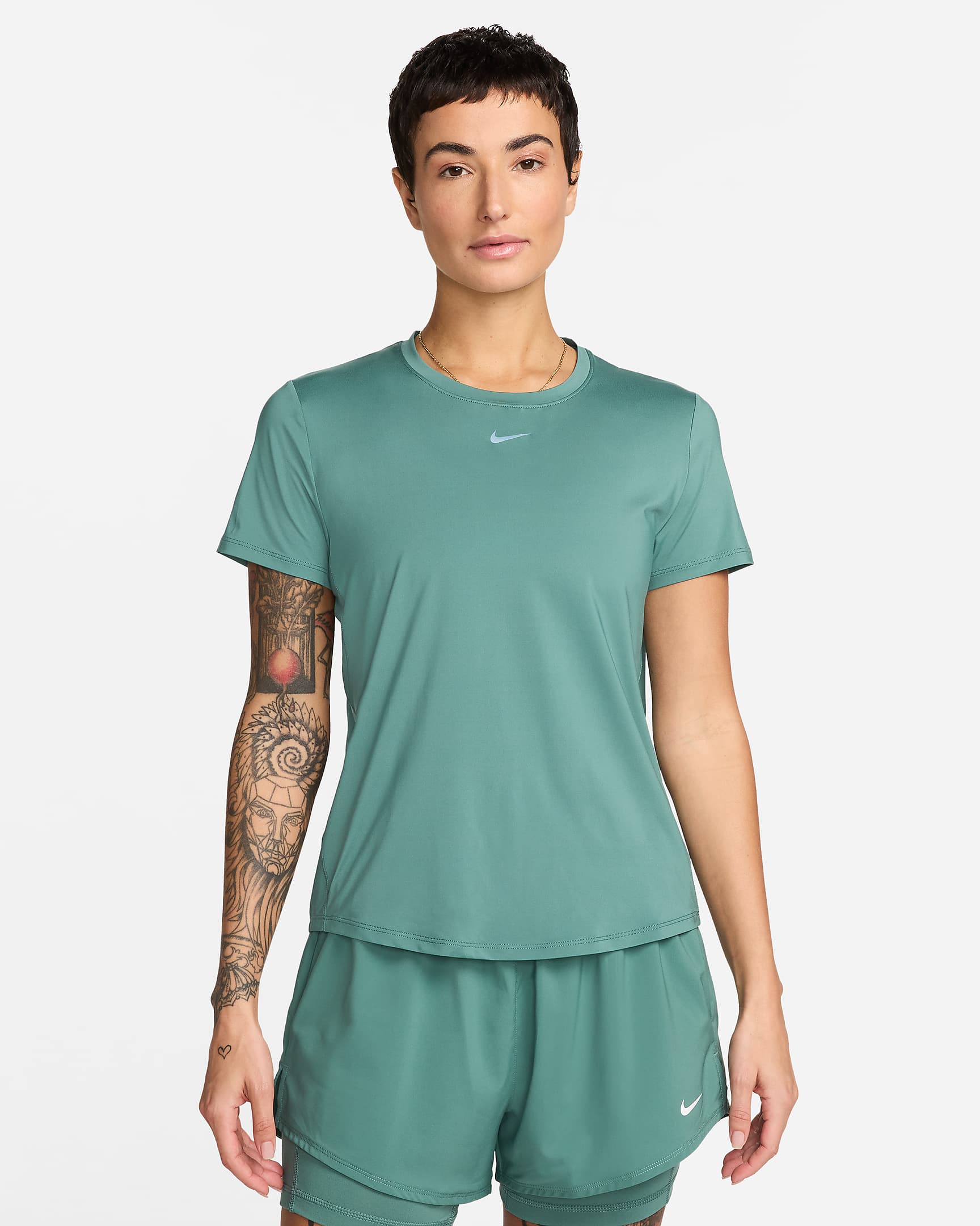 Playera de manga corta Dri-FIT para mujer Nike One Classic - De costa a costa/Negro