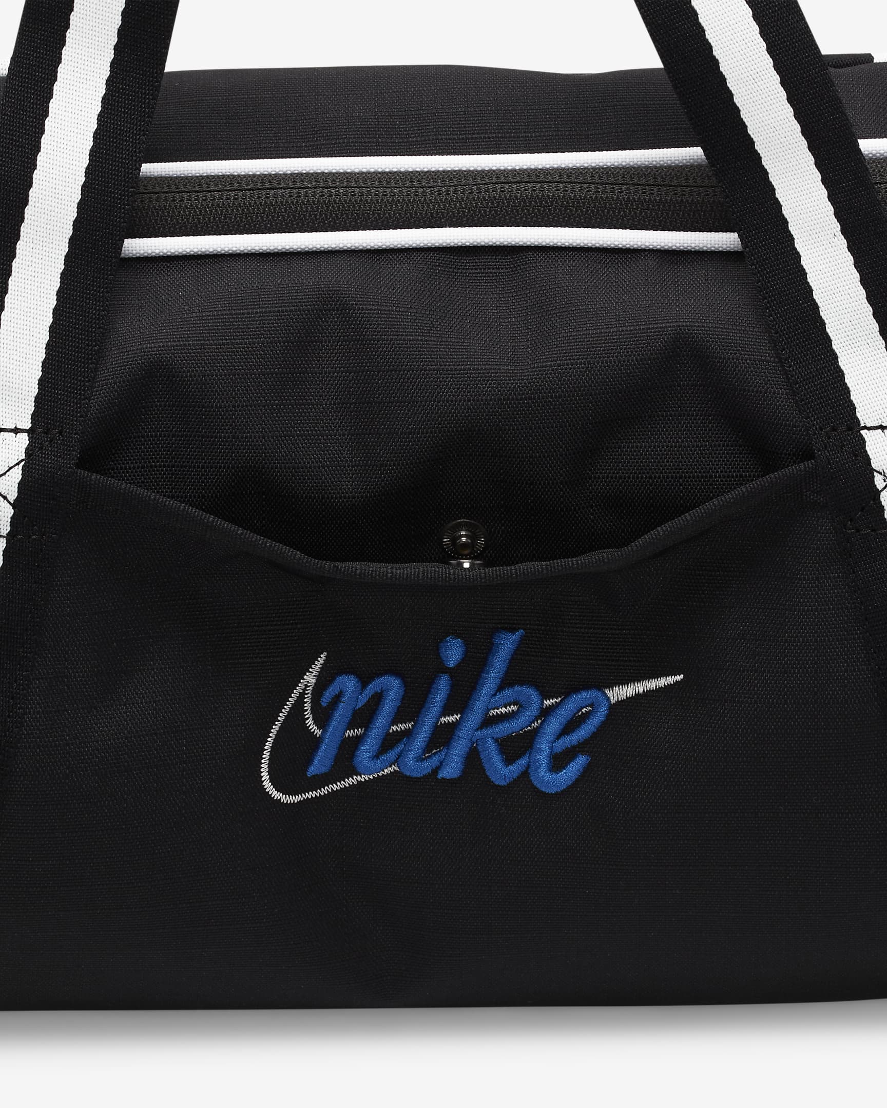 Nike Heritage Retro Duffel Bag (13L) - Black/Black/Hyper Royal