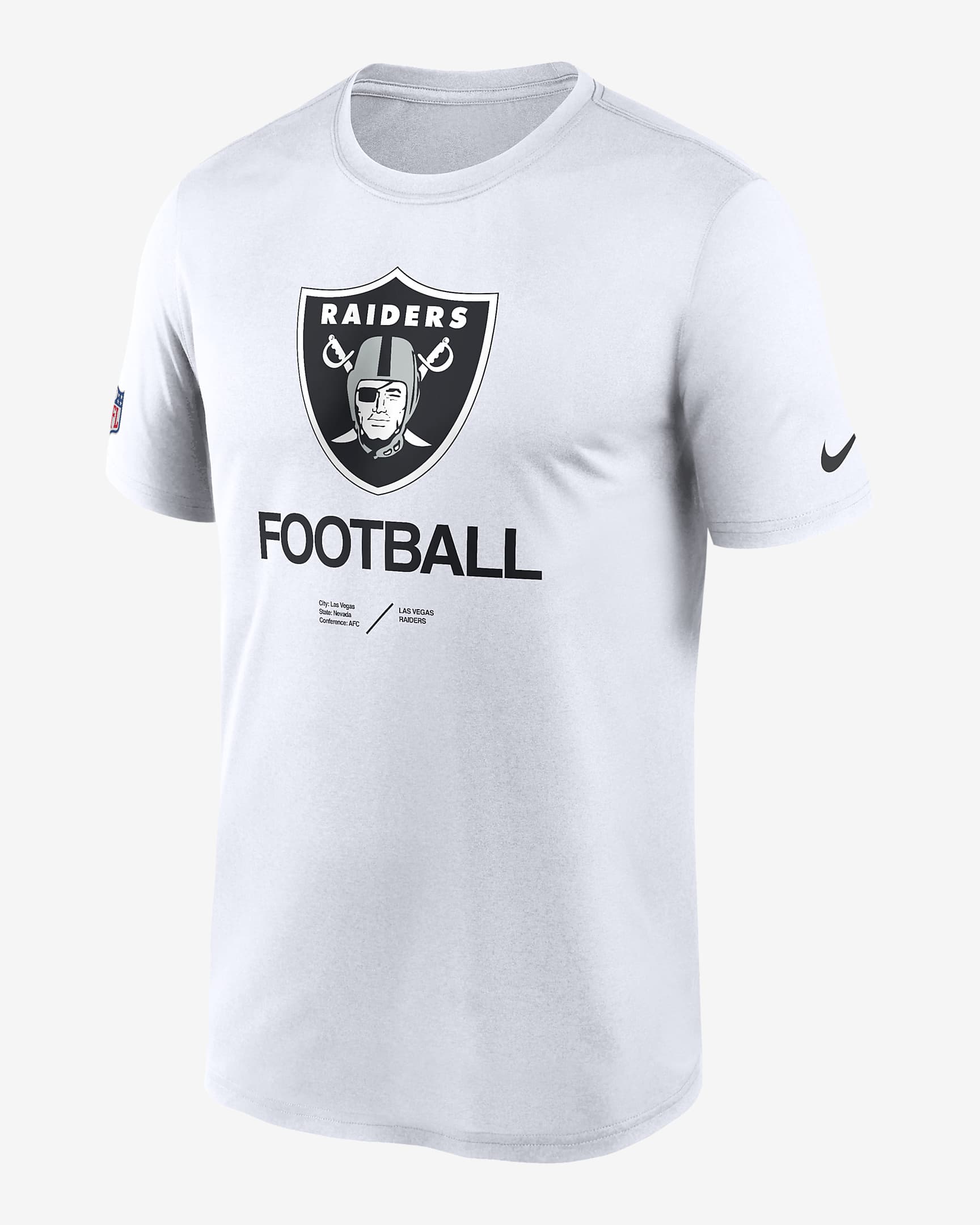 Nike Dri-FIT Infograph (NFL Las Vegas Raiders) Men's T-Shirt. Nike.com