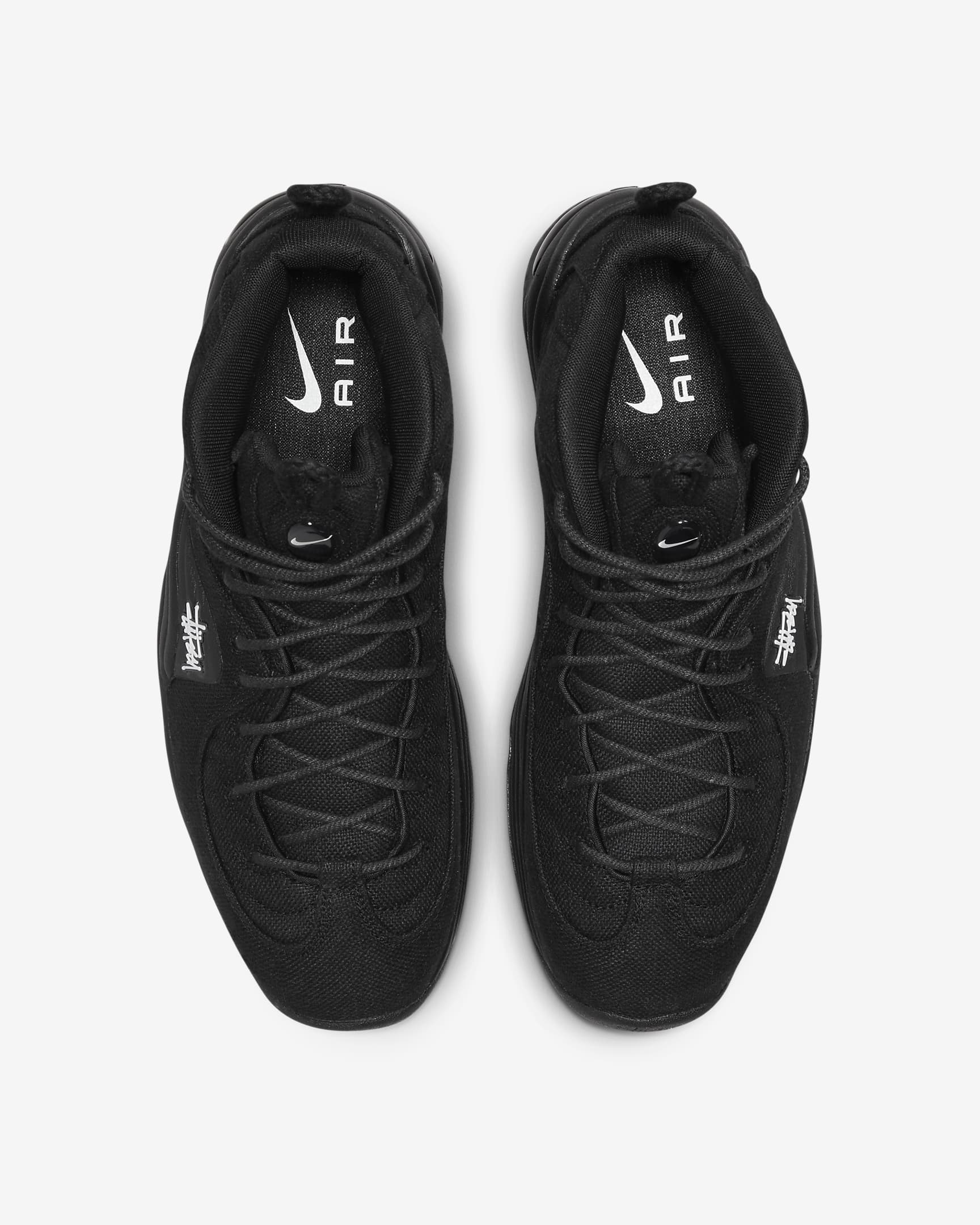 Chaussure Nike Air Penny 2 x Stüssy pour homme - Noir/Noir/Blanc