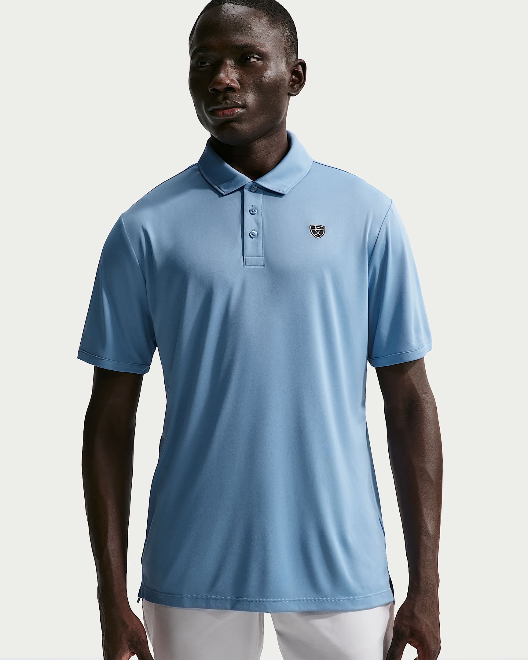 Polo de golfe com logótipo no peito Dri-FIT Nike Par para homem - Azul Work/Branco