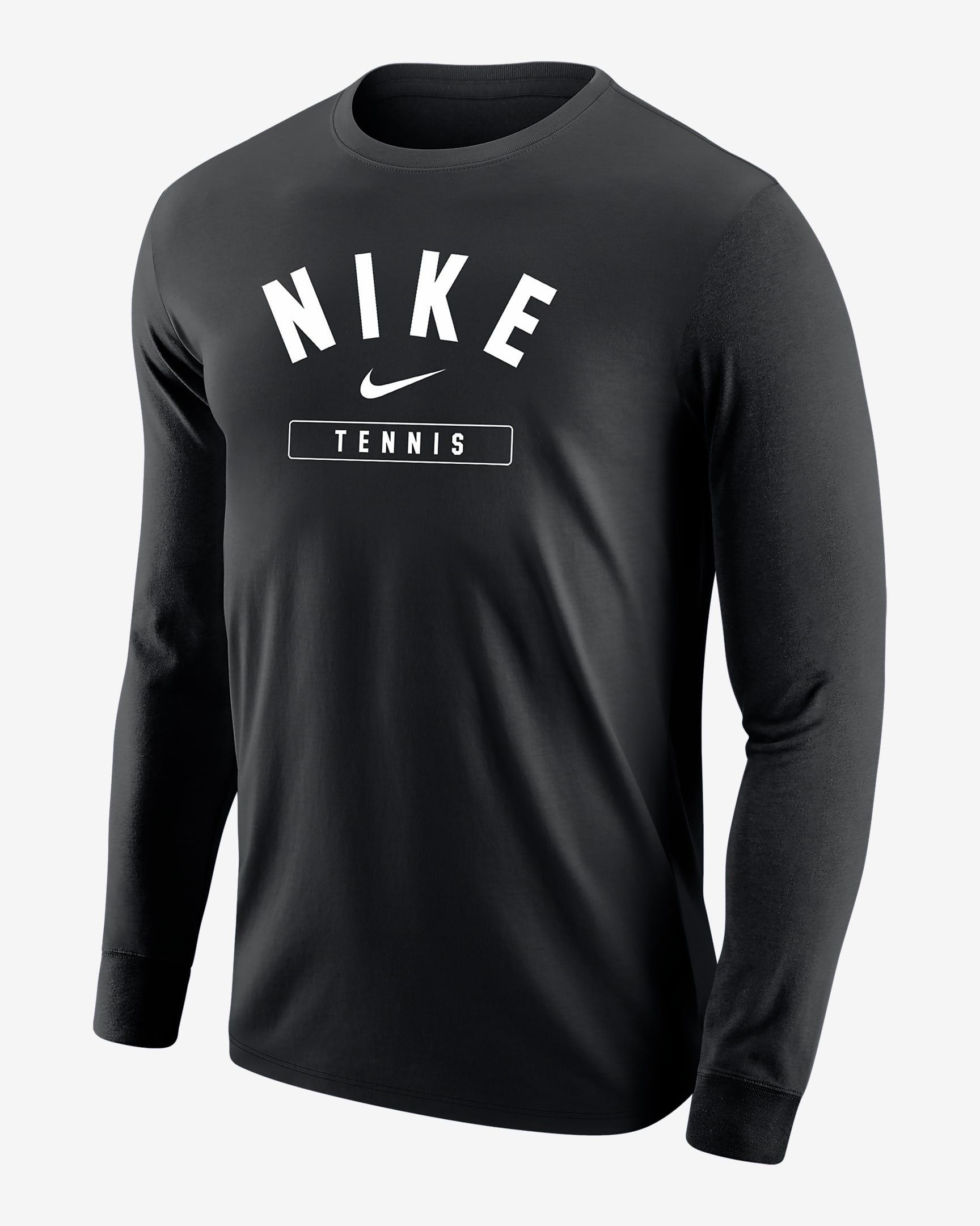 Playera de manga larga para hombre Nike Tennis - Negro