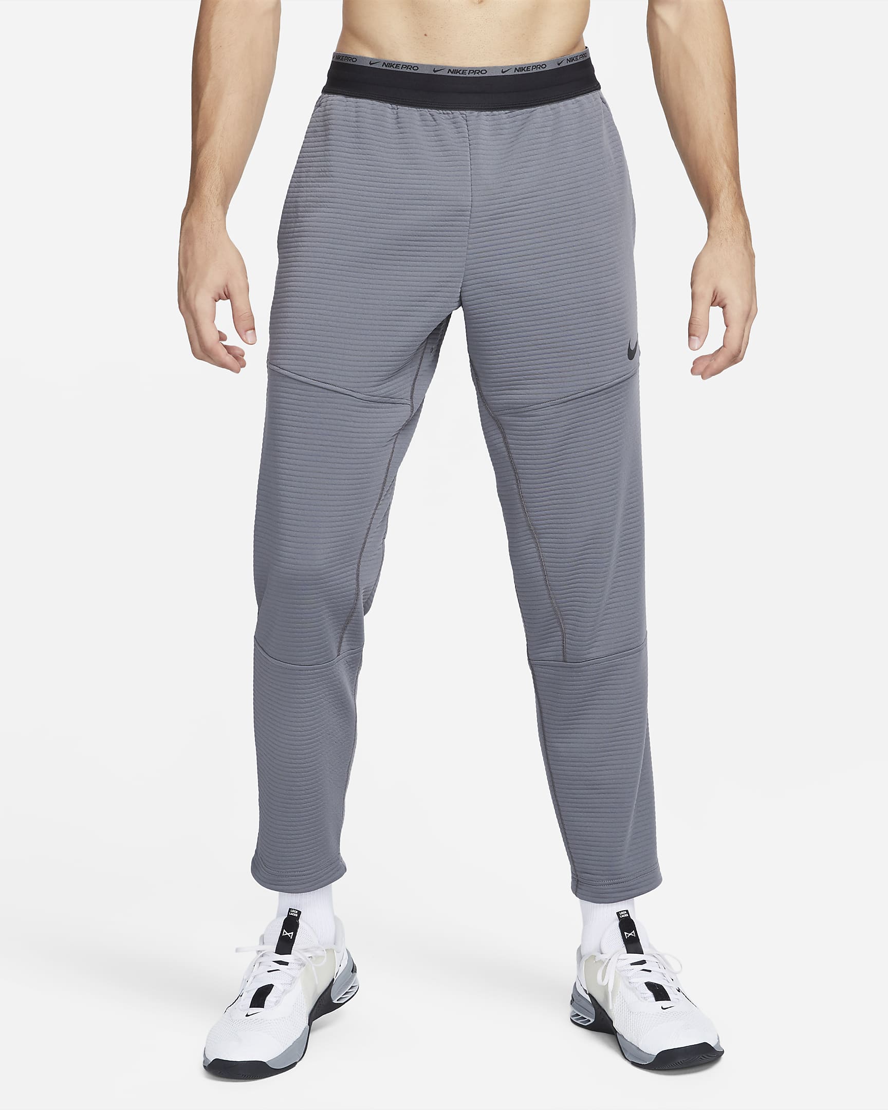 Pantalones de fitness de tejido Fleece Dri-FIT para hombre Nike - Gris hierro/Negro